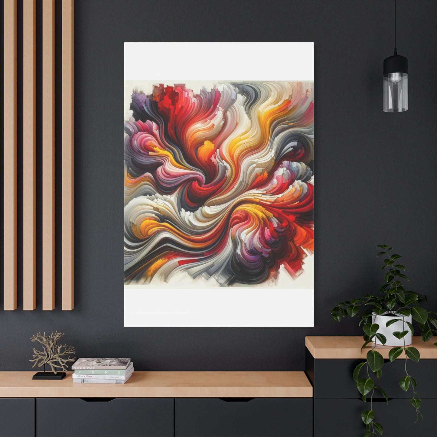 Vibrant Abstract Swirls - Matte Canvas, Stretched, 1.25"