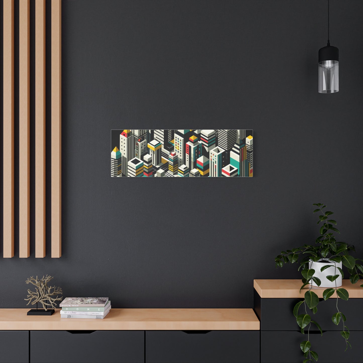 Cityscape Abstraction - Matte Canvas, Stretched, 1.25"