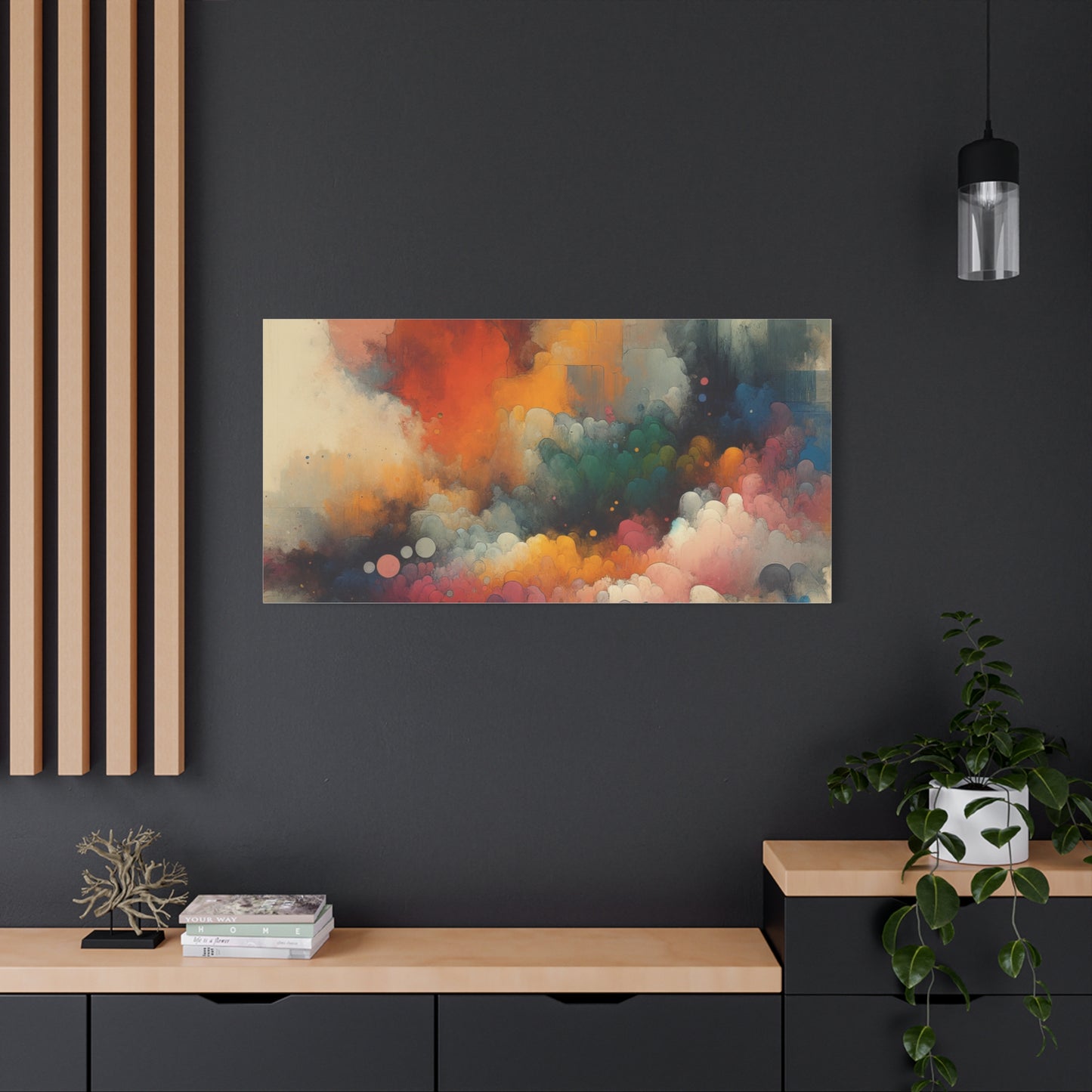 Colorful Abstract Clouds - Matte Canvas, Stretched, 1.25"