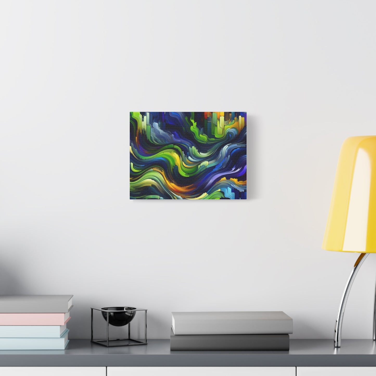 Vibrant Abstract Waves - Matte Canvas, Stretched, 1.25"