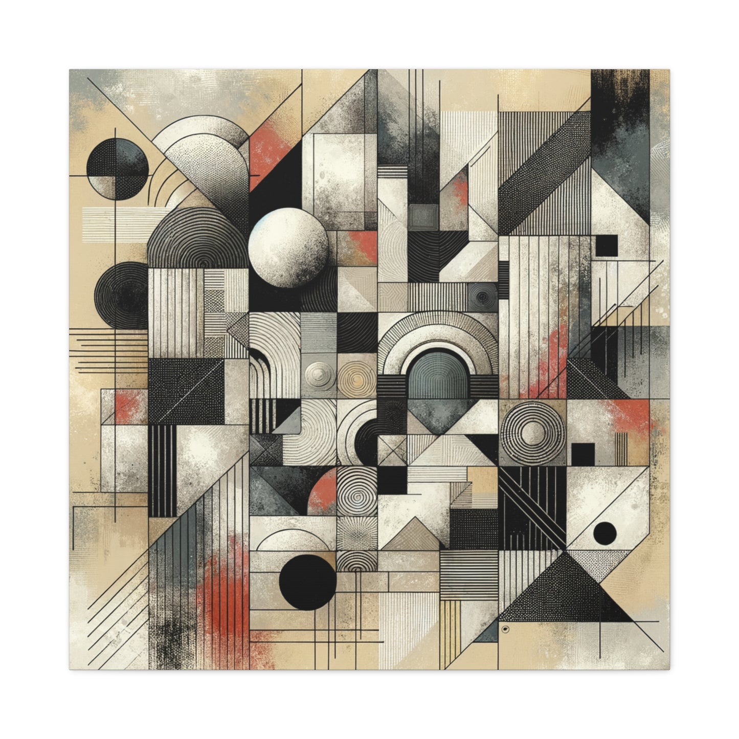 Abstract Geometry Matte Canvas, Stretched, 1.25"