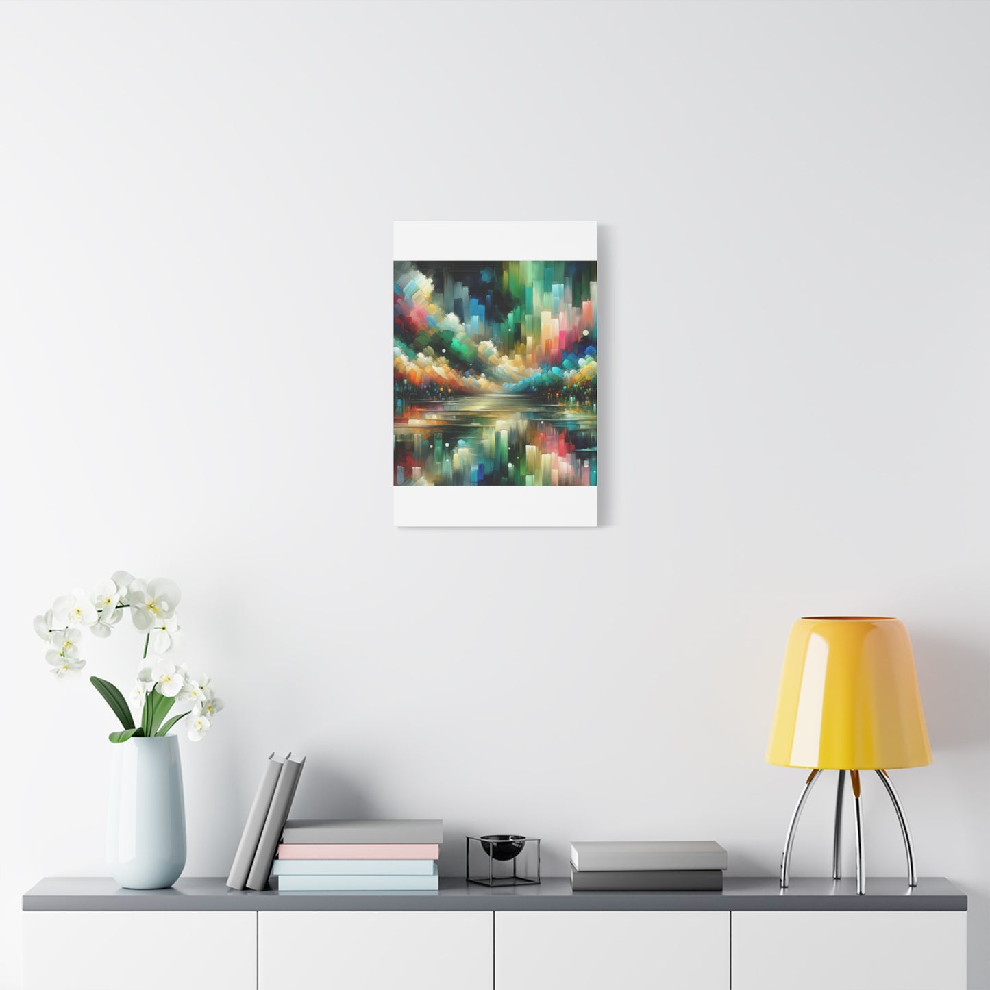 Colorful Abstract Skyline - Matte Canvas, Stretched, 1.25"