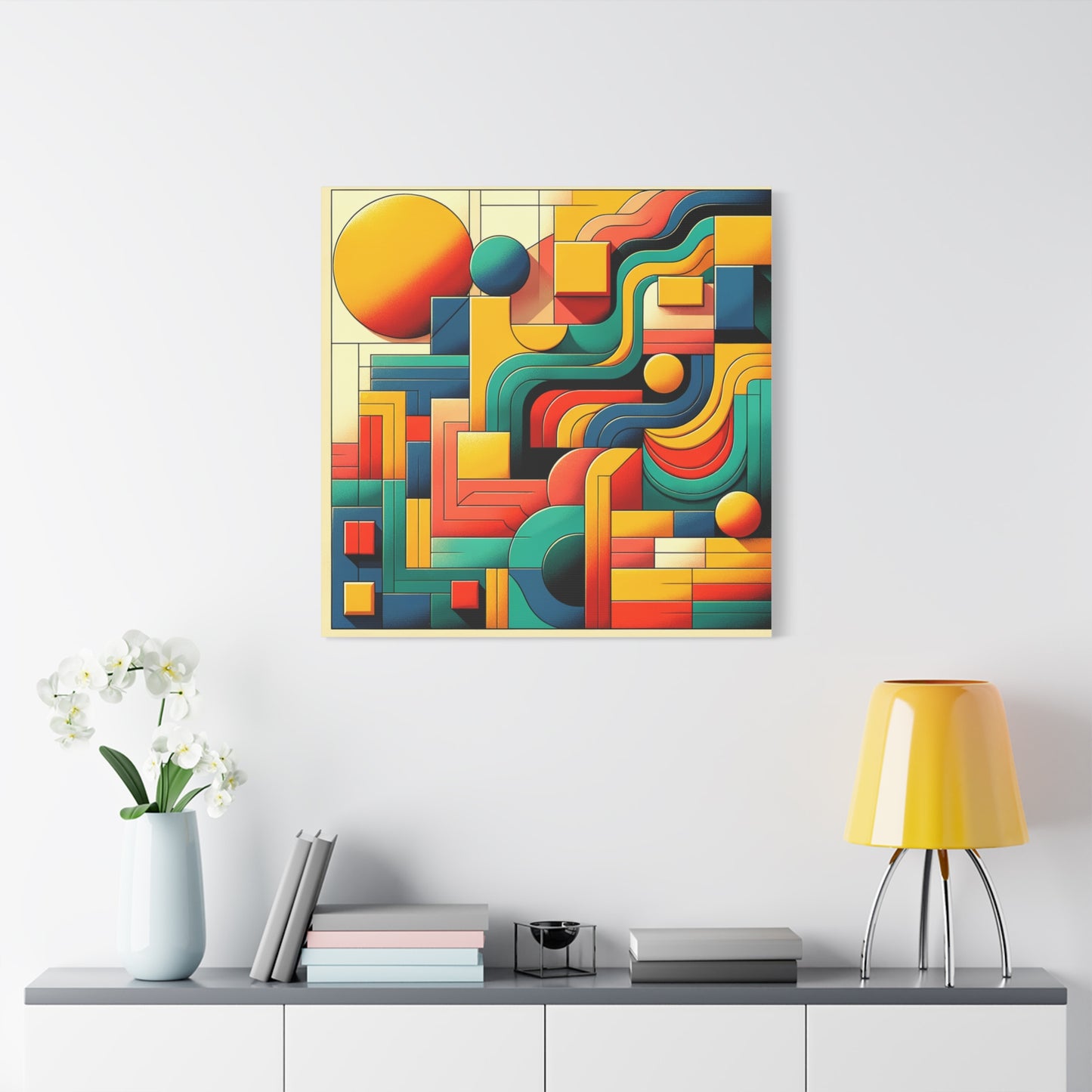 Abstract Geometric Design - Matte Canvas, Stretched, 1.25"