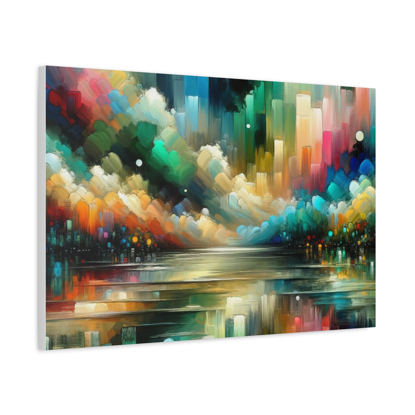 Colorful Abstract Skyline - Matte Canvas, Stretched, 1.25"