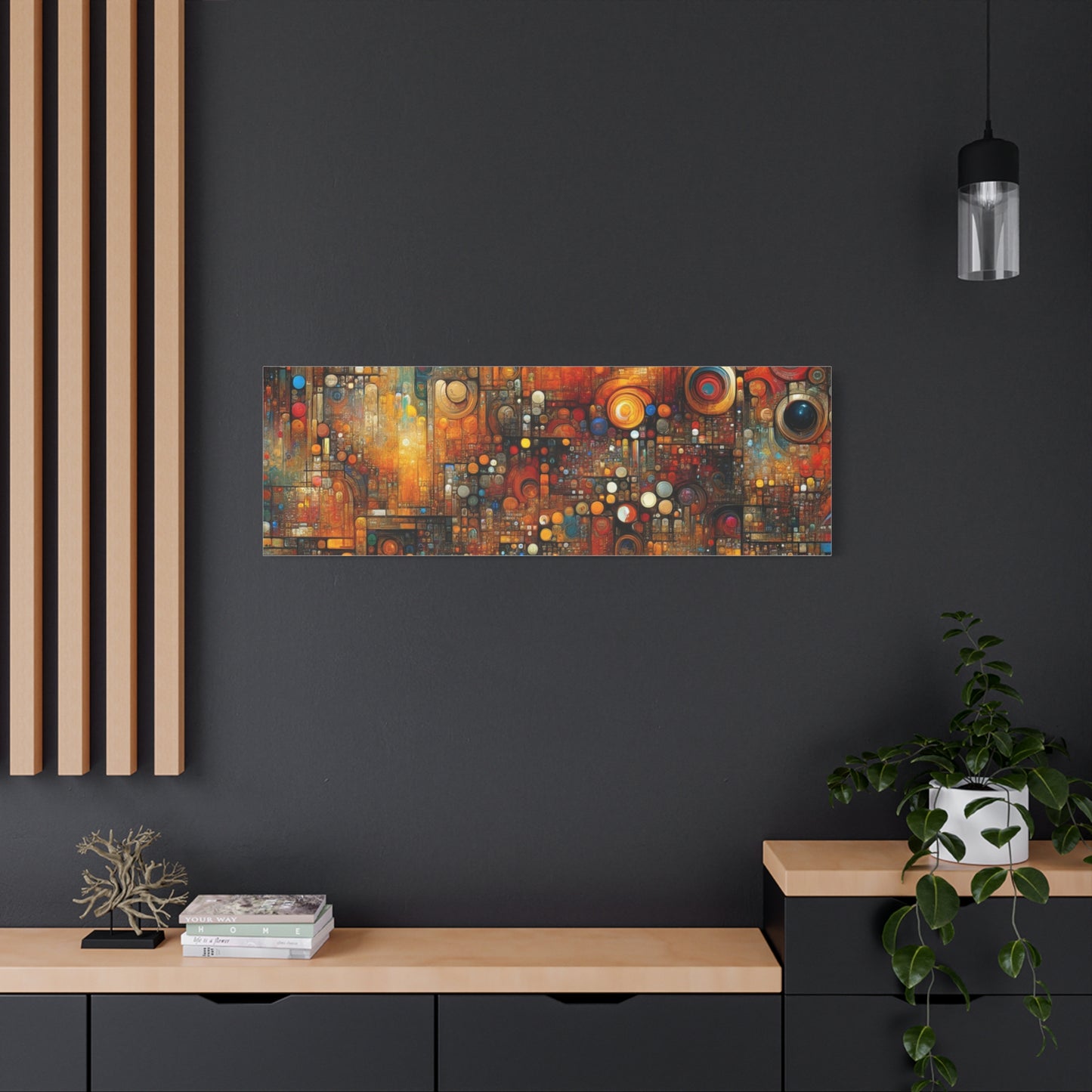 Abstract Geometric Harmony - Matte Canvas, Stretched, 1.25"