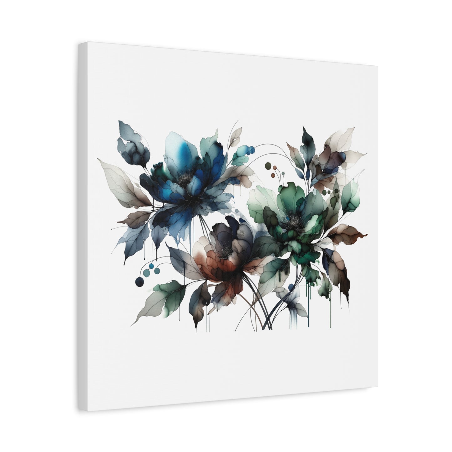 Abstract Floral Artwork - Matte Canvas, Stretched, 1.25"