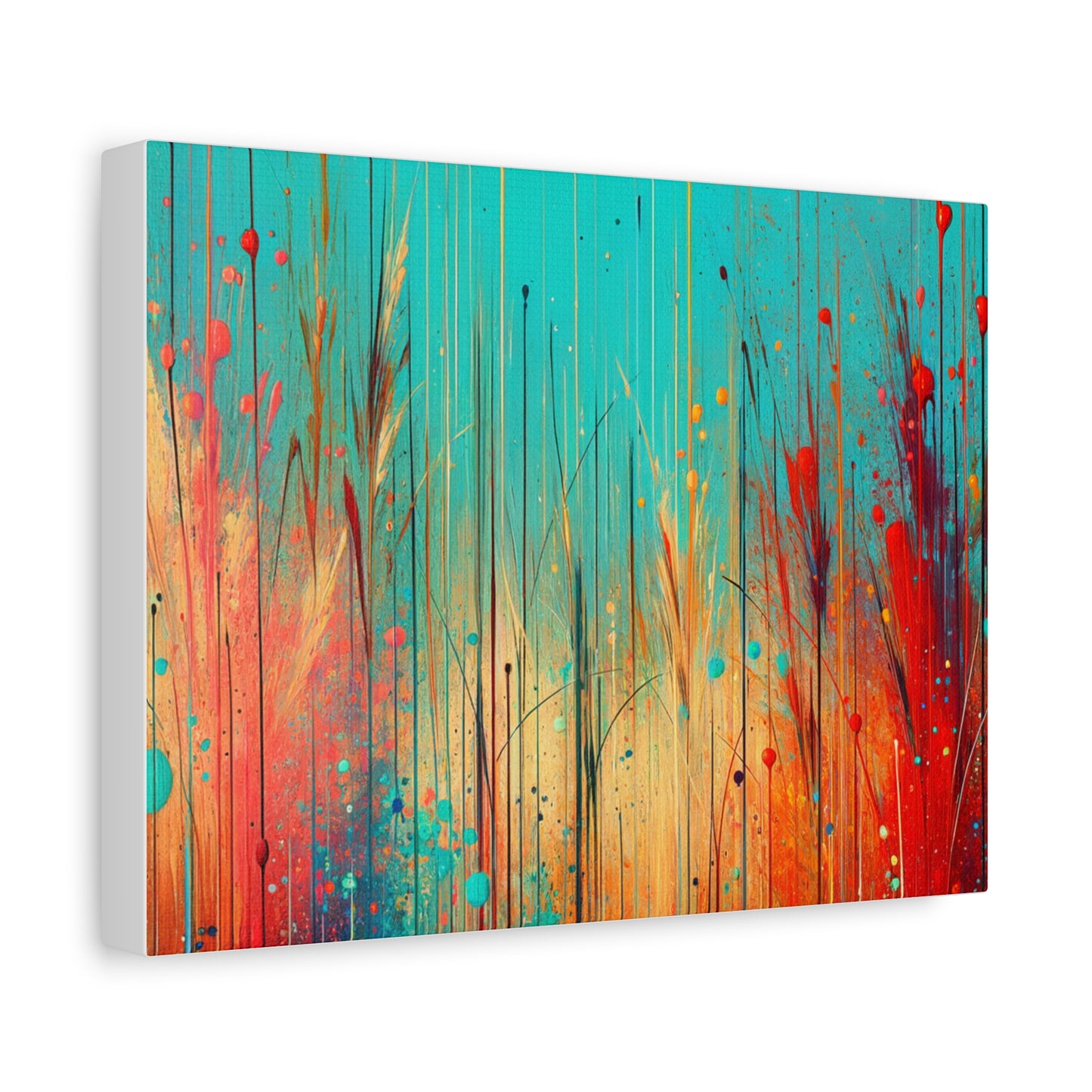 Vibrant Abstract Landscape - Matte Canvas, Stretched, 1.25"