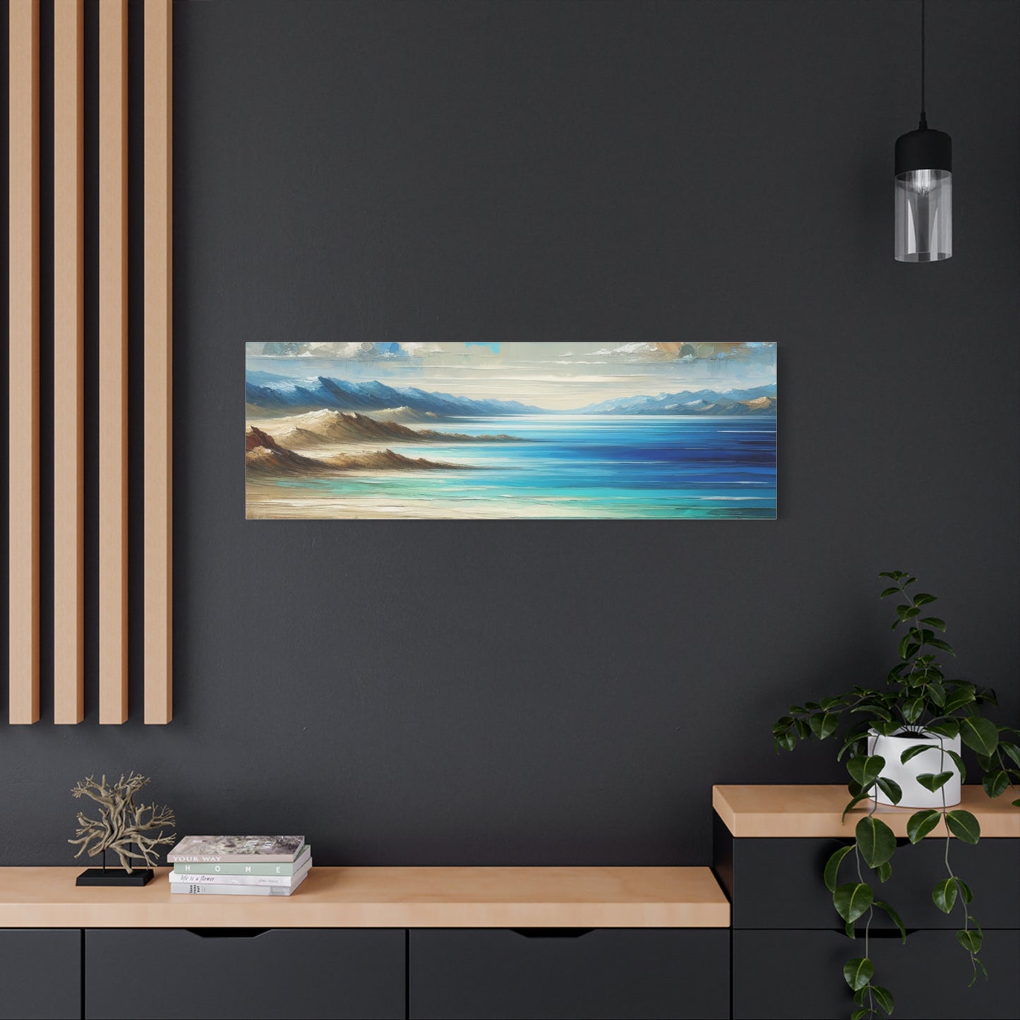 Matte Canvas, Stretched, 1.25" - Abstract Seaside Enchantment