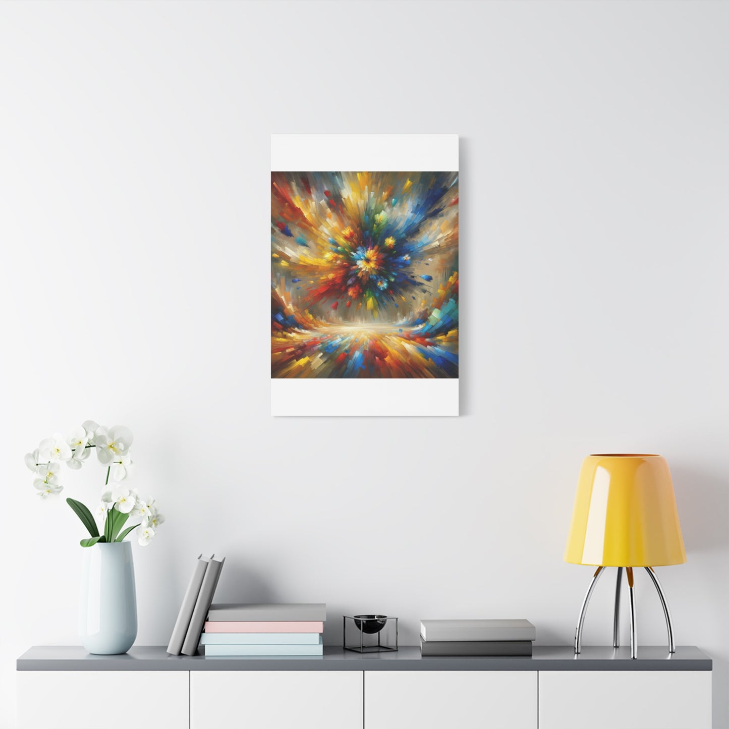 Abstract Burst of Colors - Matte Canvas, Stretched, 1.25"