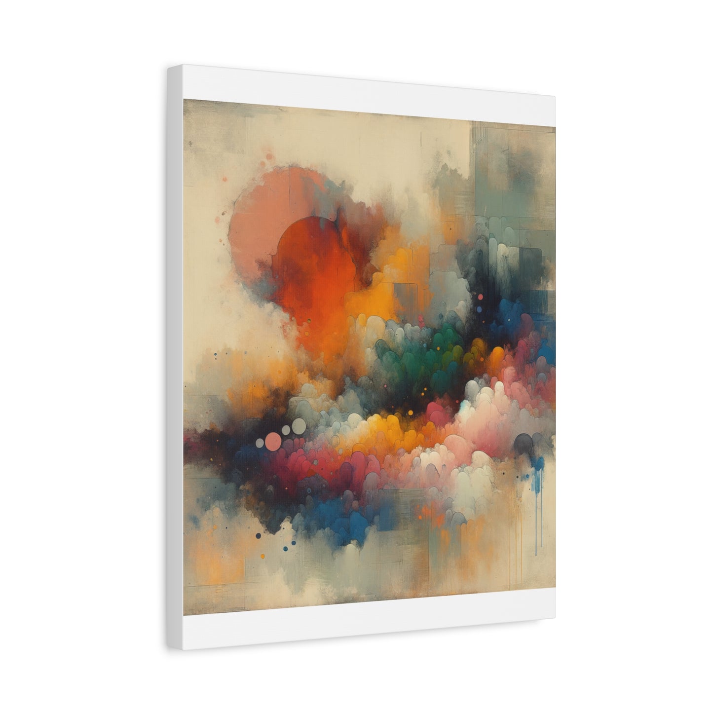 Colorful Abstract Clouds - Matte Canvas, Stretched, 1.25"