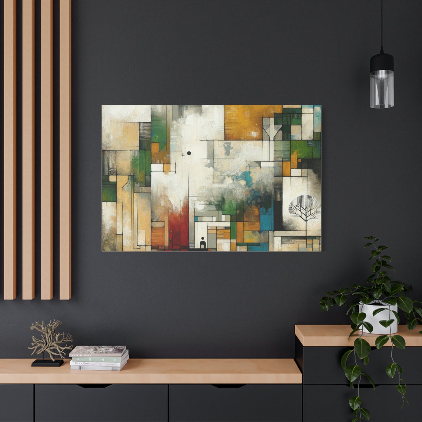 Abstract Geometric Art - Matte Canvas, Stretched, 1.25"