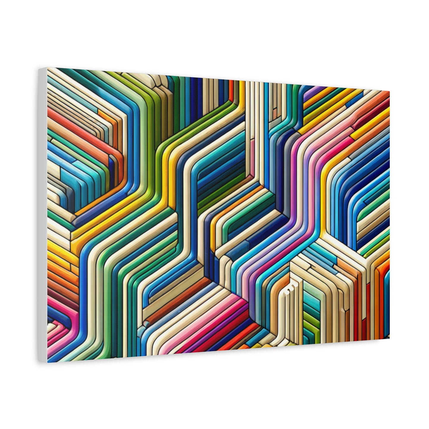 Colorful Geometric Pattern - Matte Canvas, Stretched, 1.25"