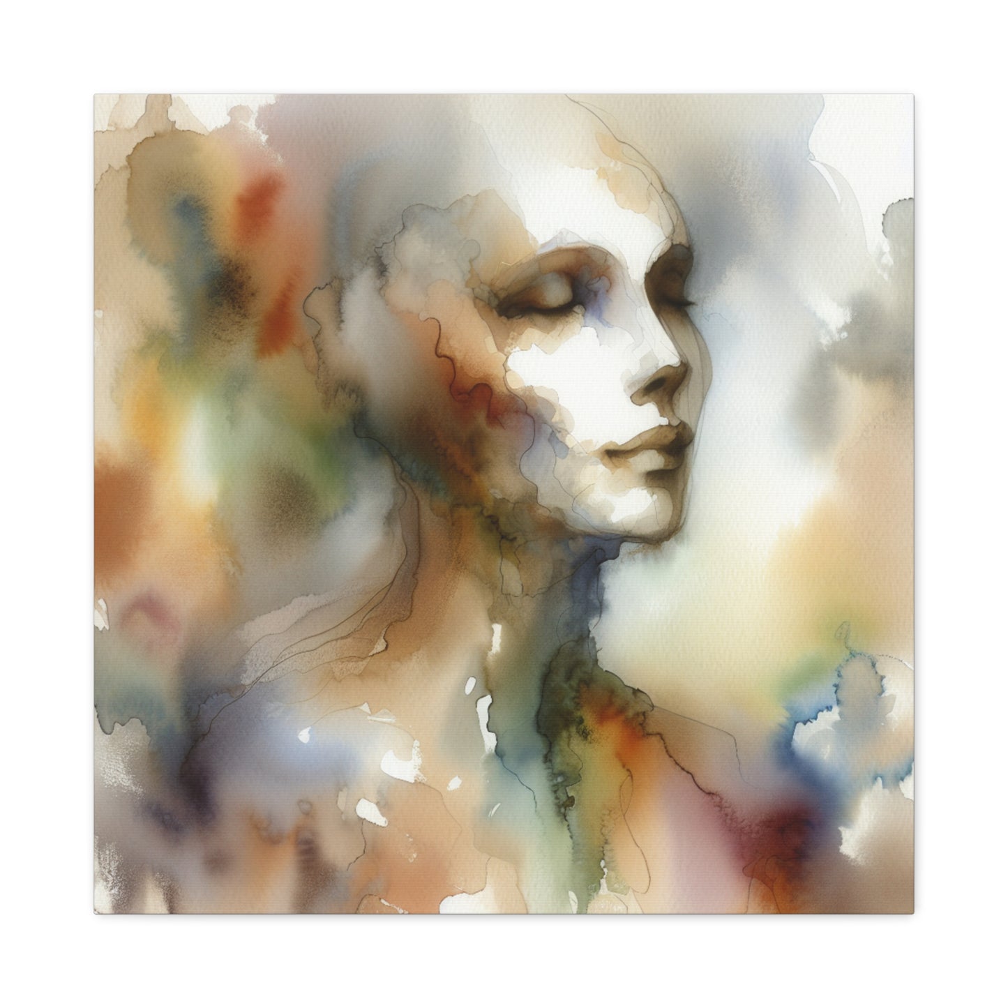 Dreamy Watercolor Portrait - Matte Canvas, Stretched, 1.25"