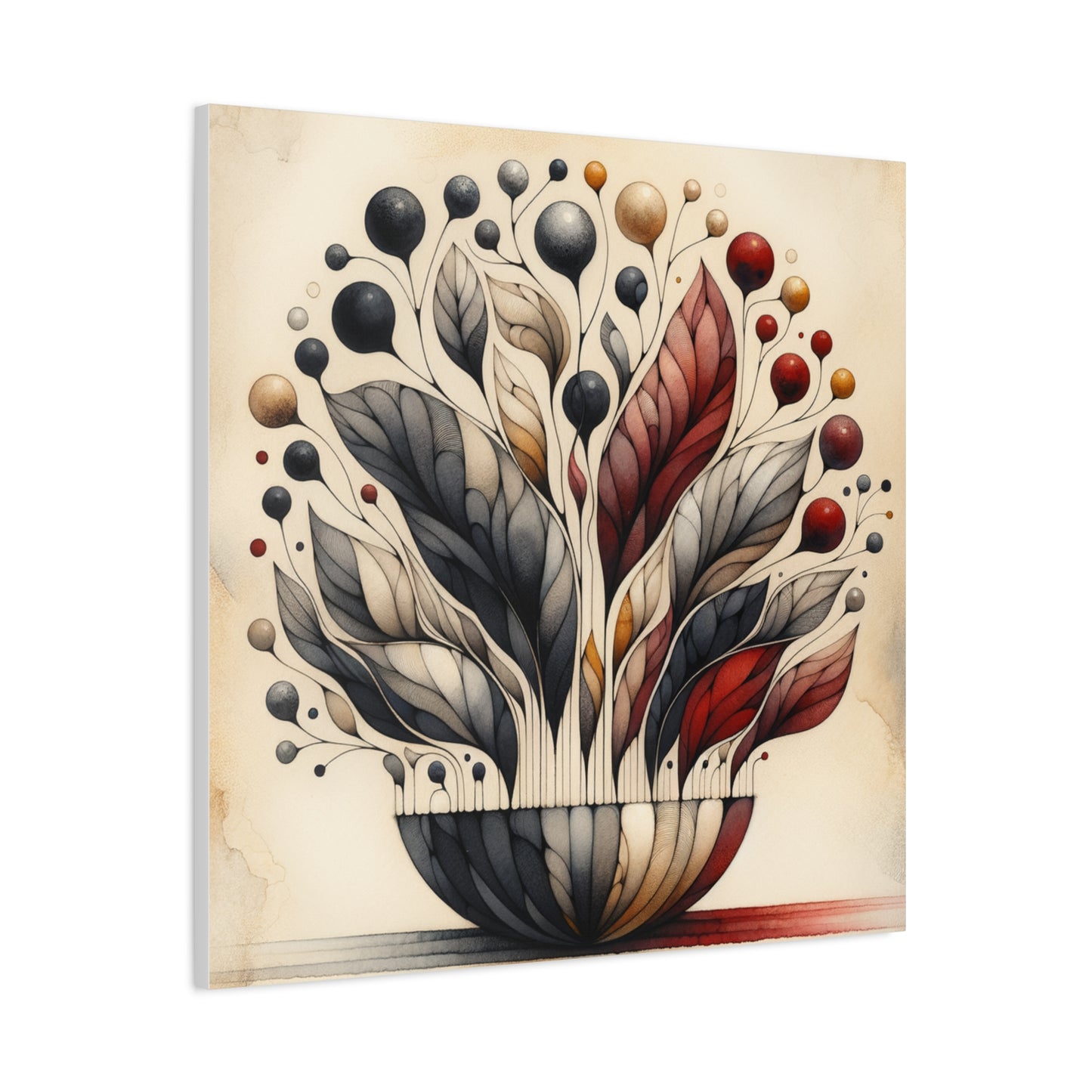 Abstract Floral Art - Matte Canvas, Stretched, 1.25"