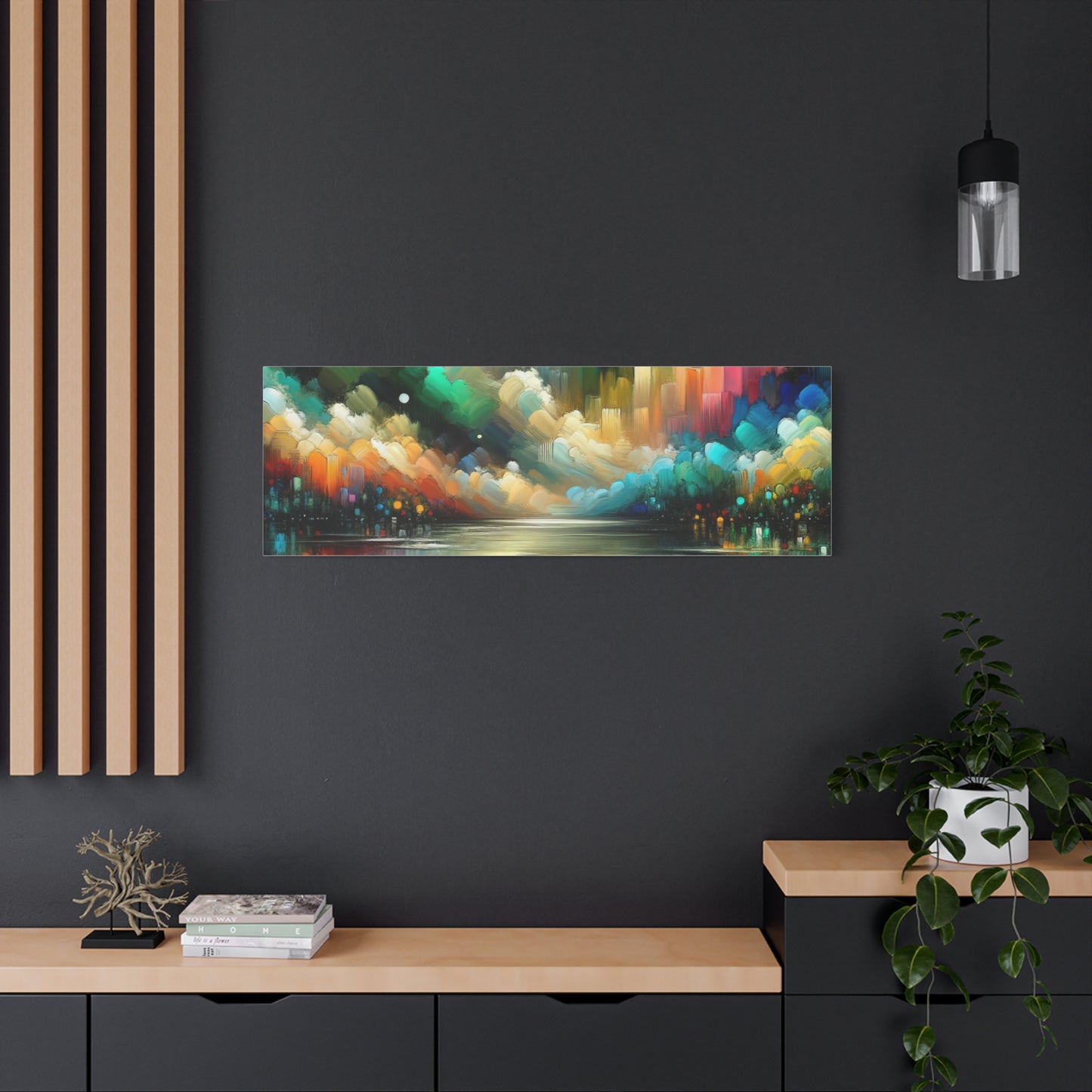 Colorful Abstract Skyline - Matte Canvas, Stretched, 1.25"