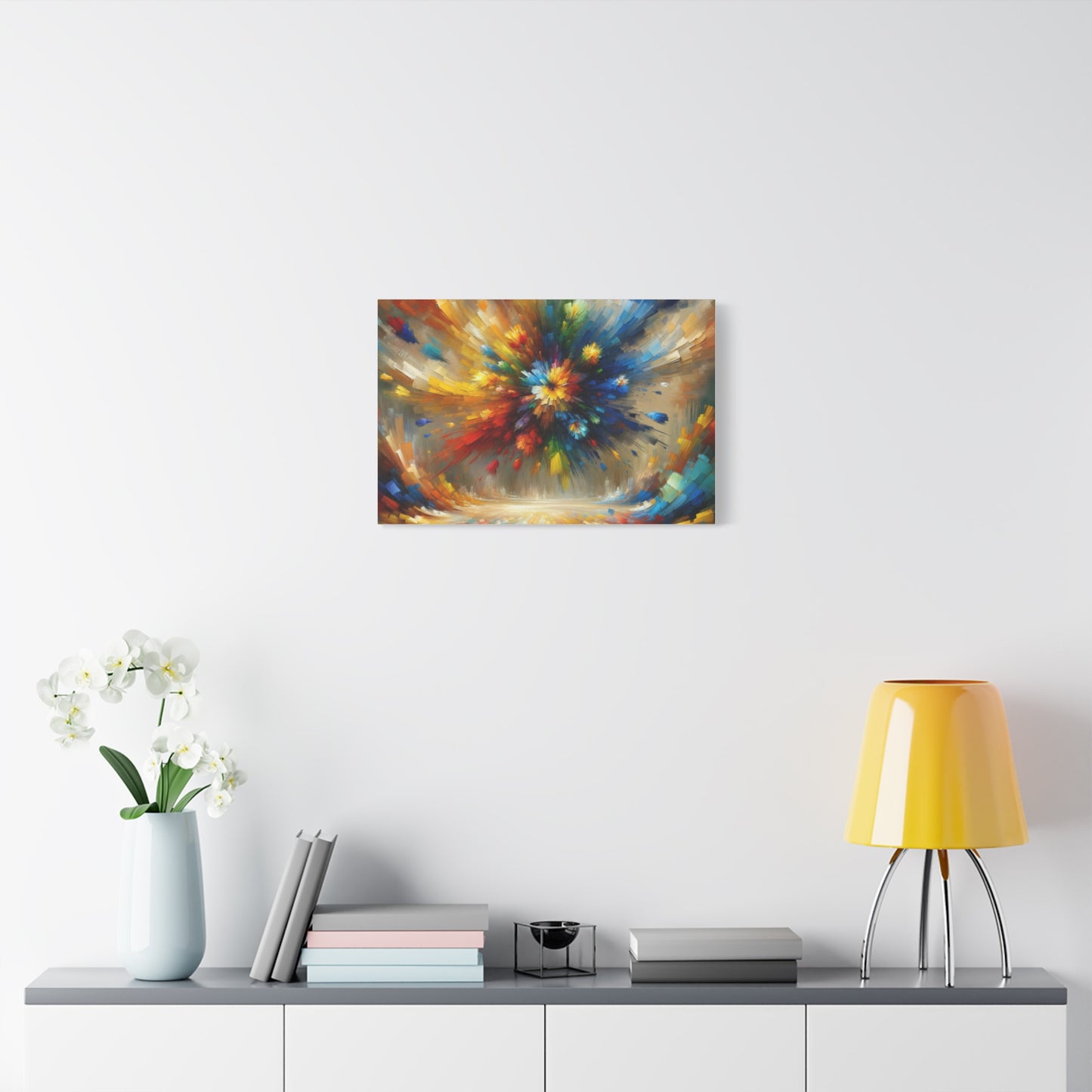 Abstract Burst of Colors - Matte Canvas, Stretched, 1.25"