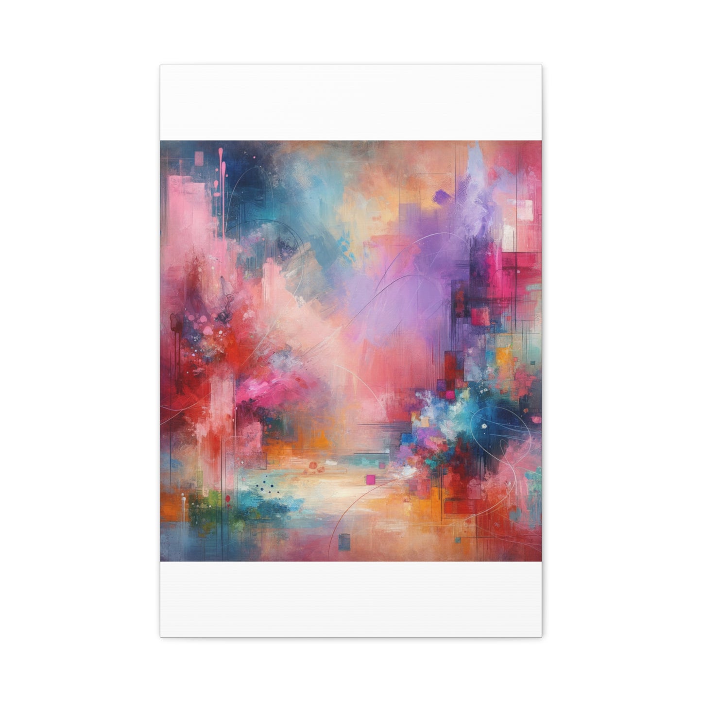 Abstract Color Symphony - Matte Canvas, Stretched, 1.25"