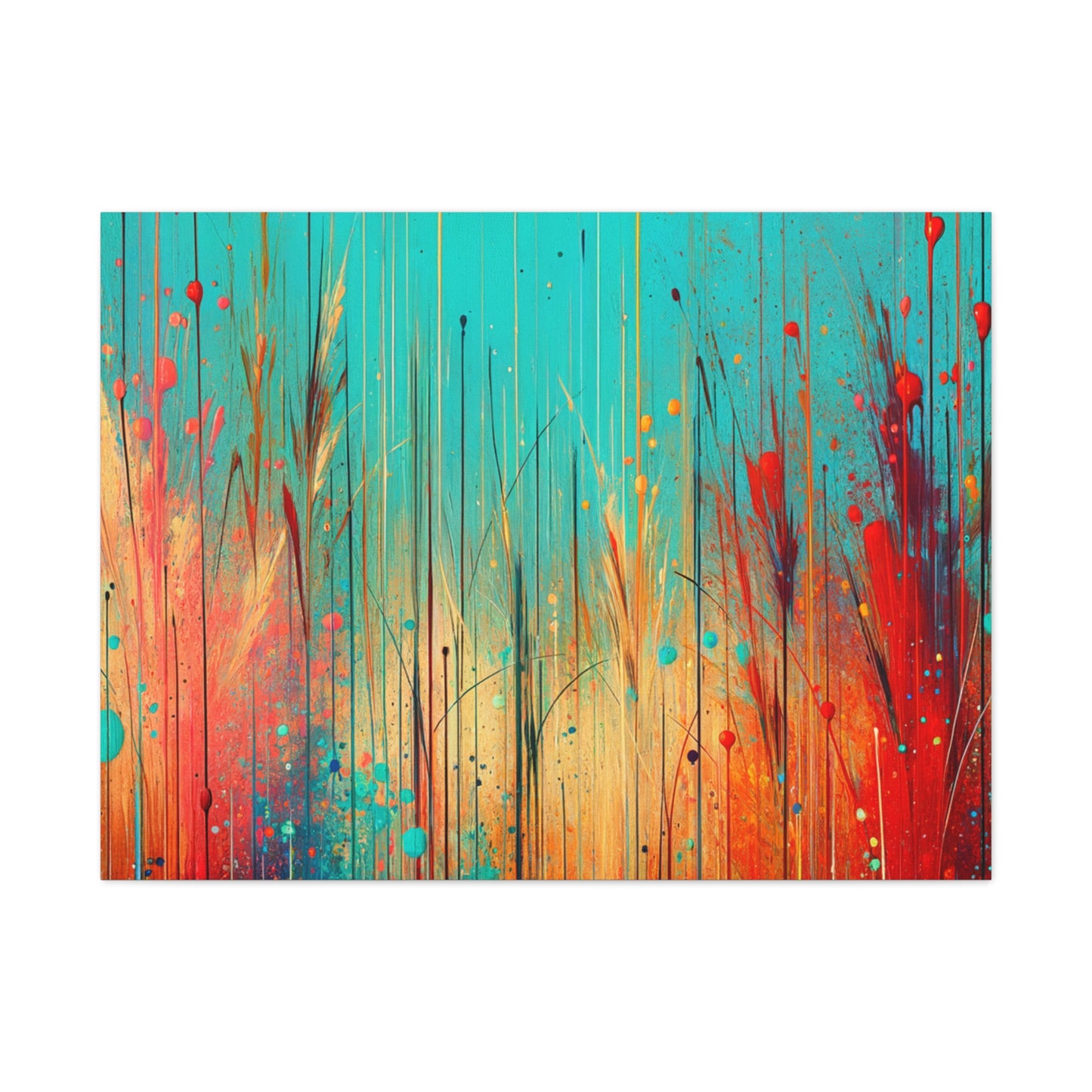 Vibrant Abstract Landscape - Matte Canvas, Stretched, 1.25"