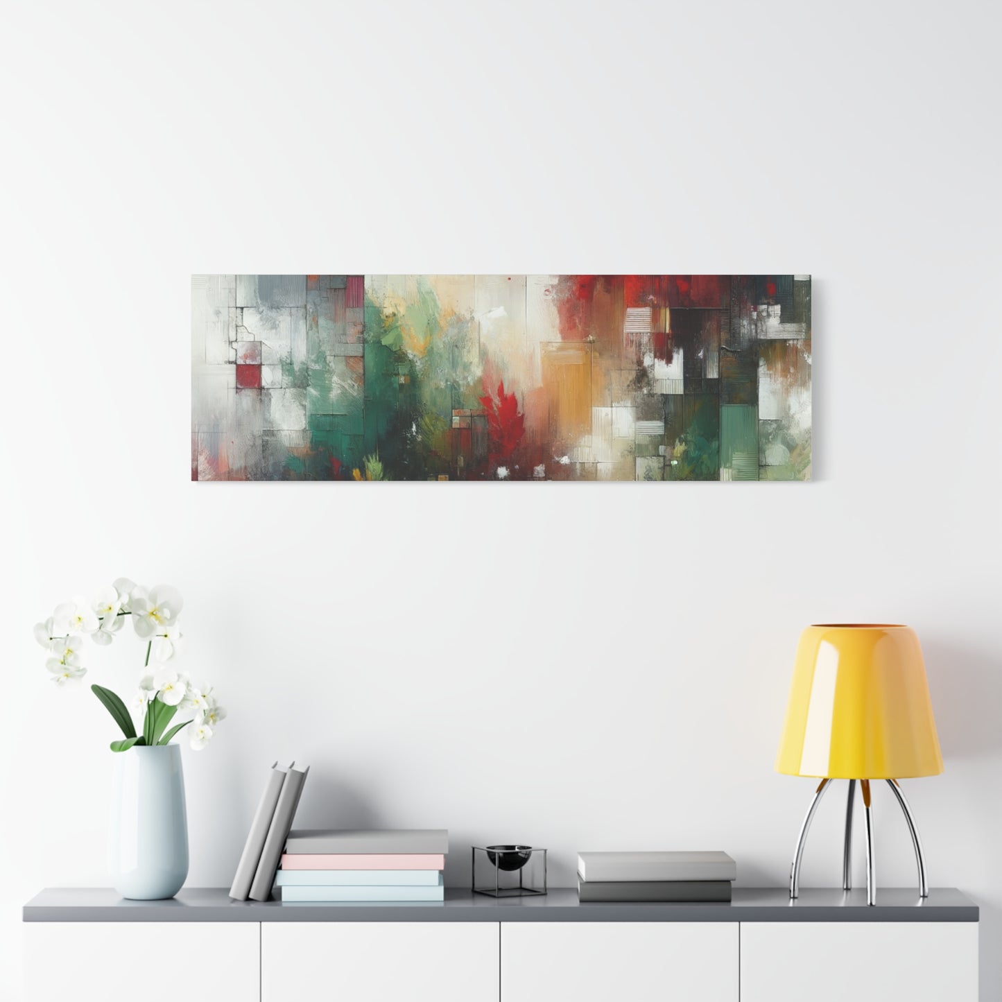 Abstract Geometric Landscape - Matte Canvas, Stretched, 1.25"