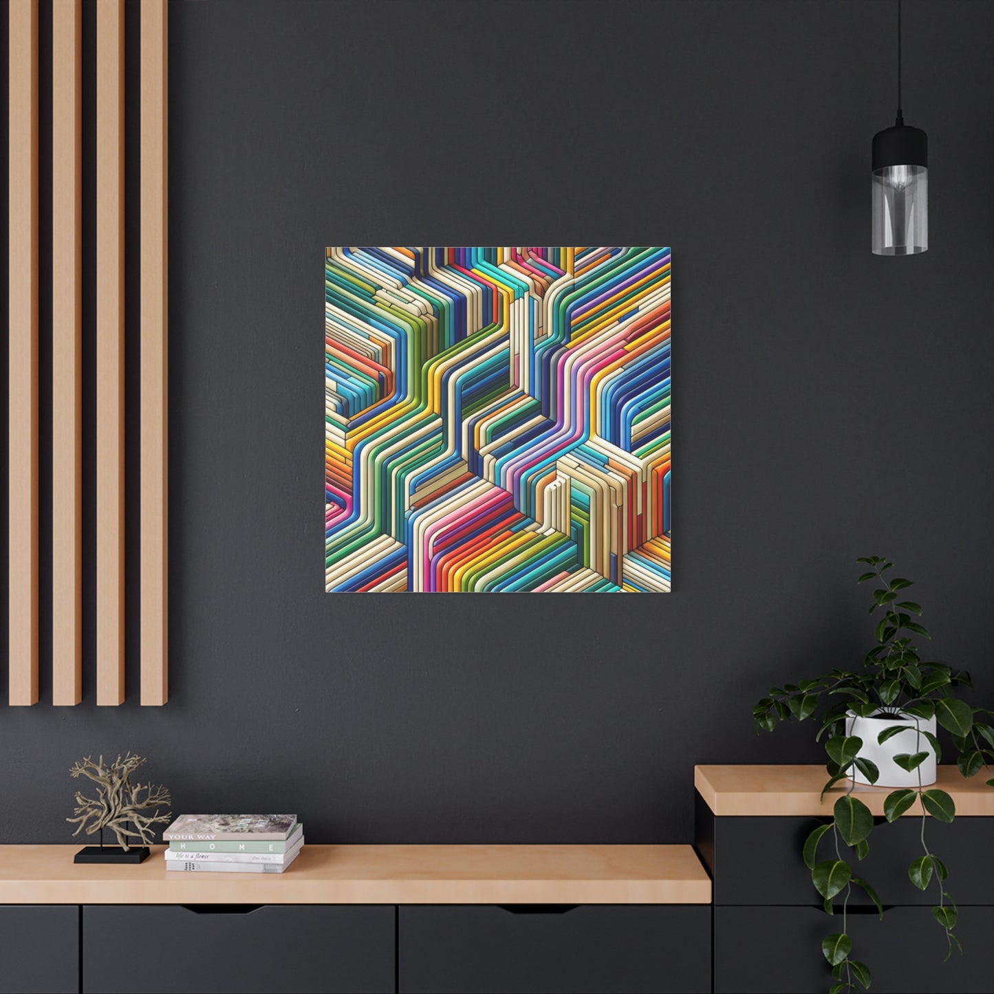 Colorful Geometric Pattern - Matte Canvas, Stretched, 1.25"