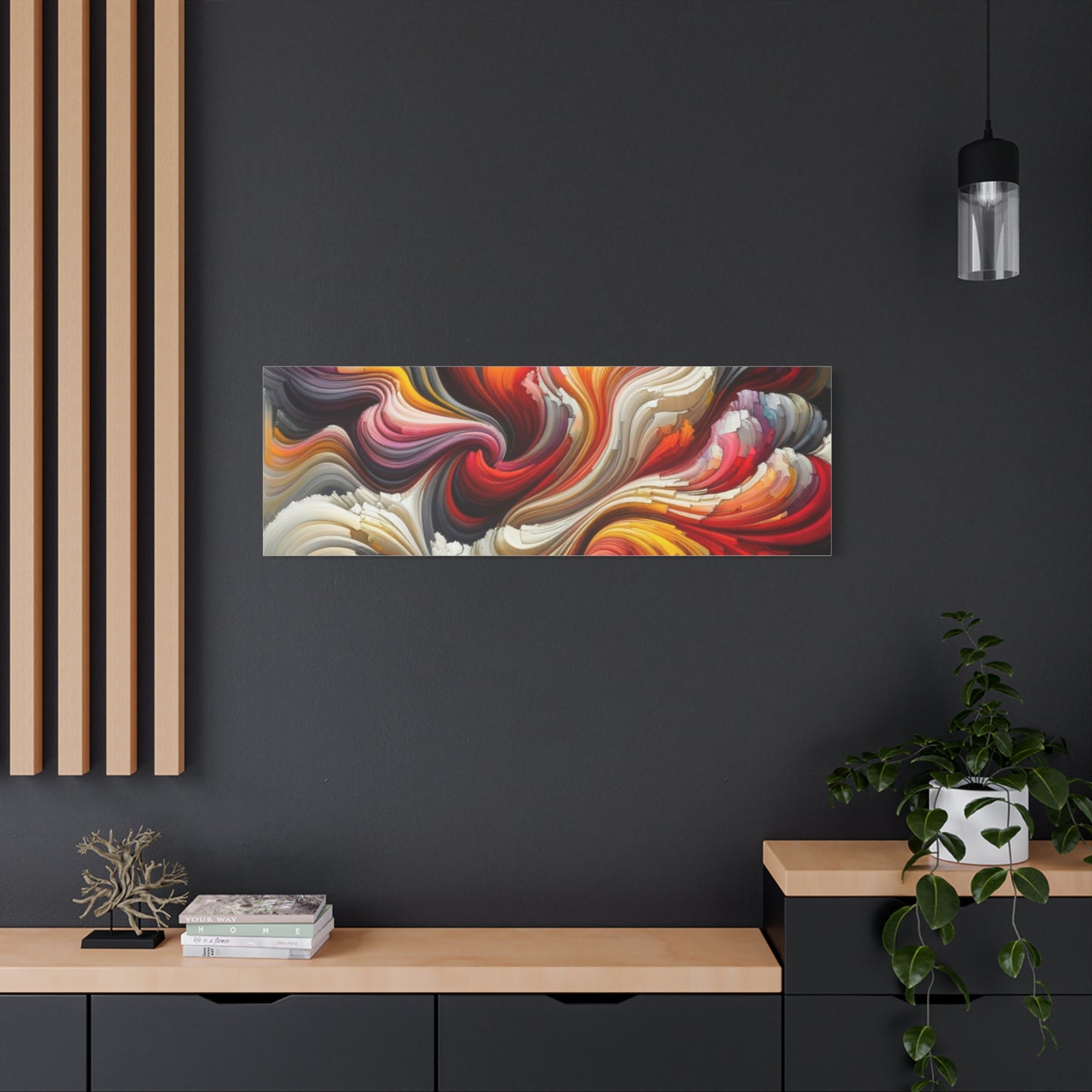 Vibrant Abstract Swirls - Matte Canvas, Stretched, 1.25"