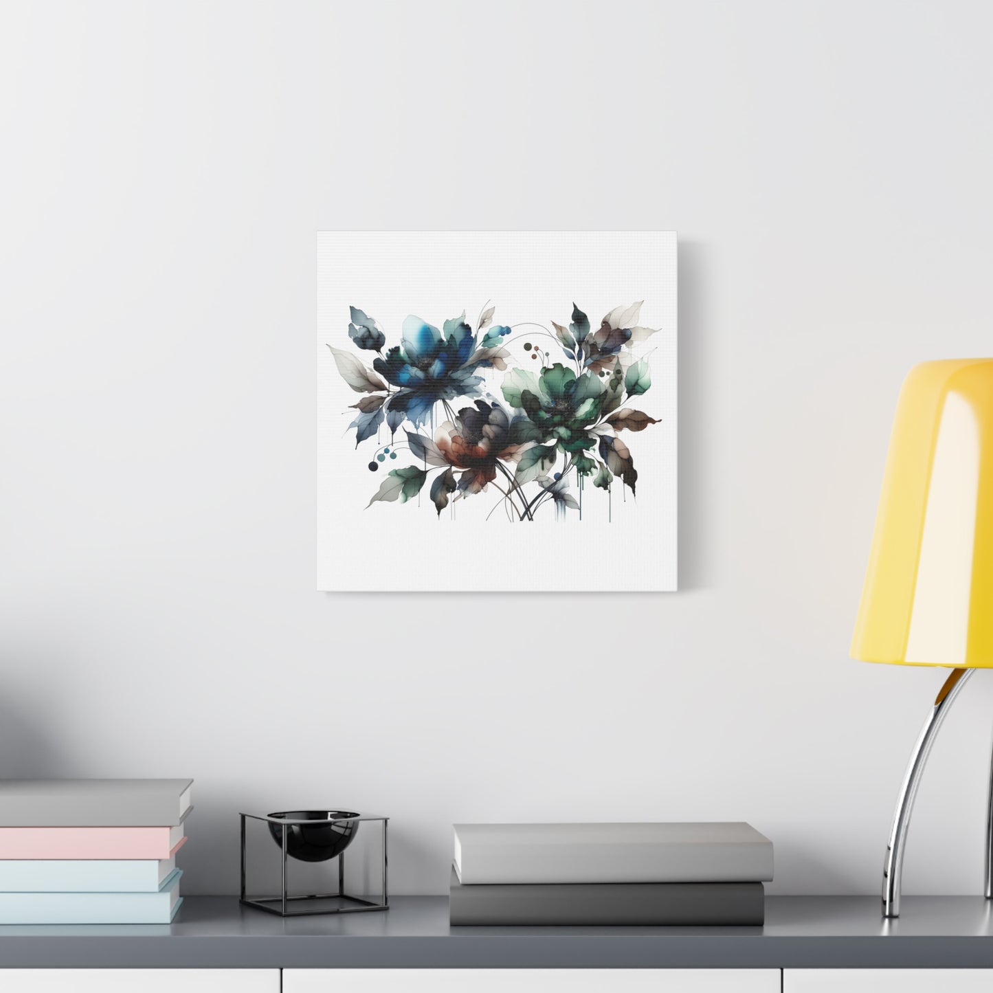 Abstract Floral Artwork - Matte Canvas, Stretched, 1.25"