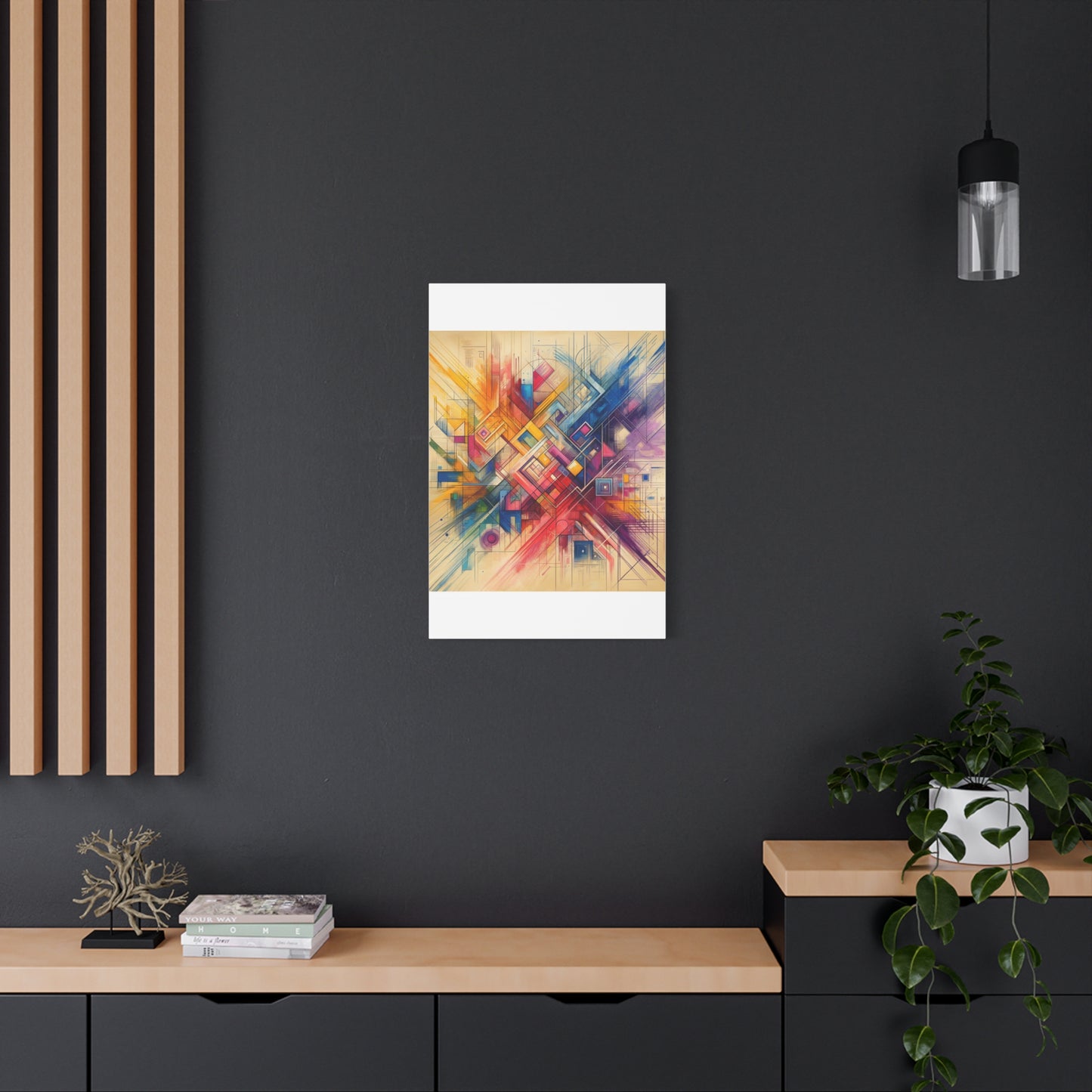 Abstract Geometric Fusion - Matte Canvas, Stretched, 1.25"