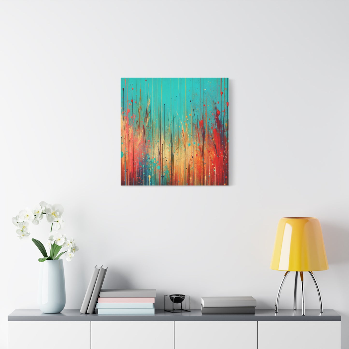 Vibrant Abstract Landscape - Matte Canvas, Stretched, 1.25"