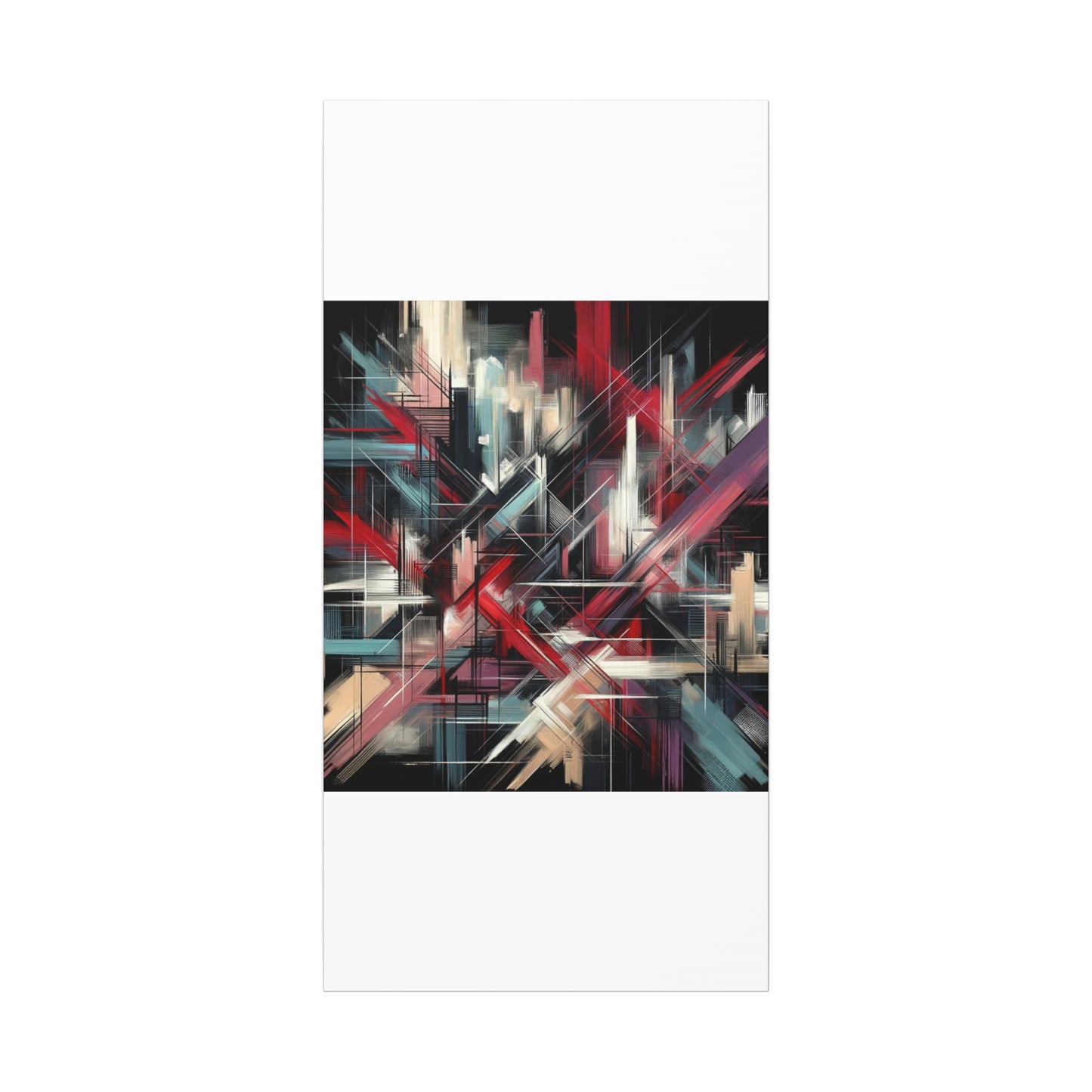 Abstract Geometric Matte Canvas, Stretched, 1.25"