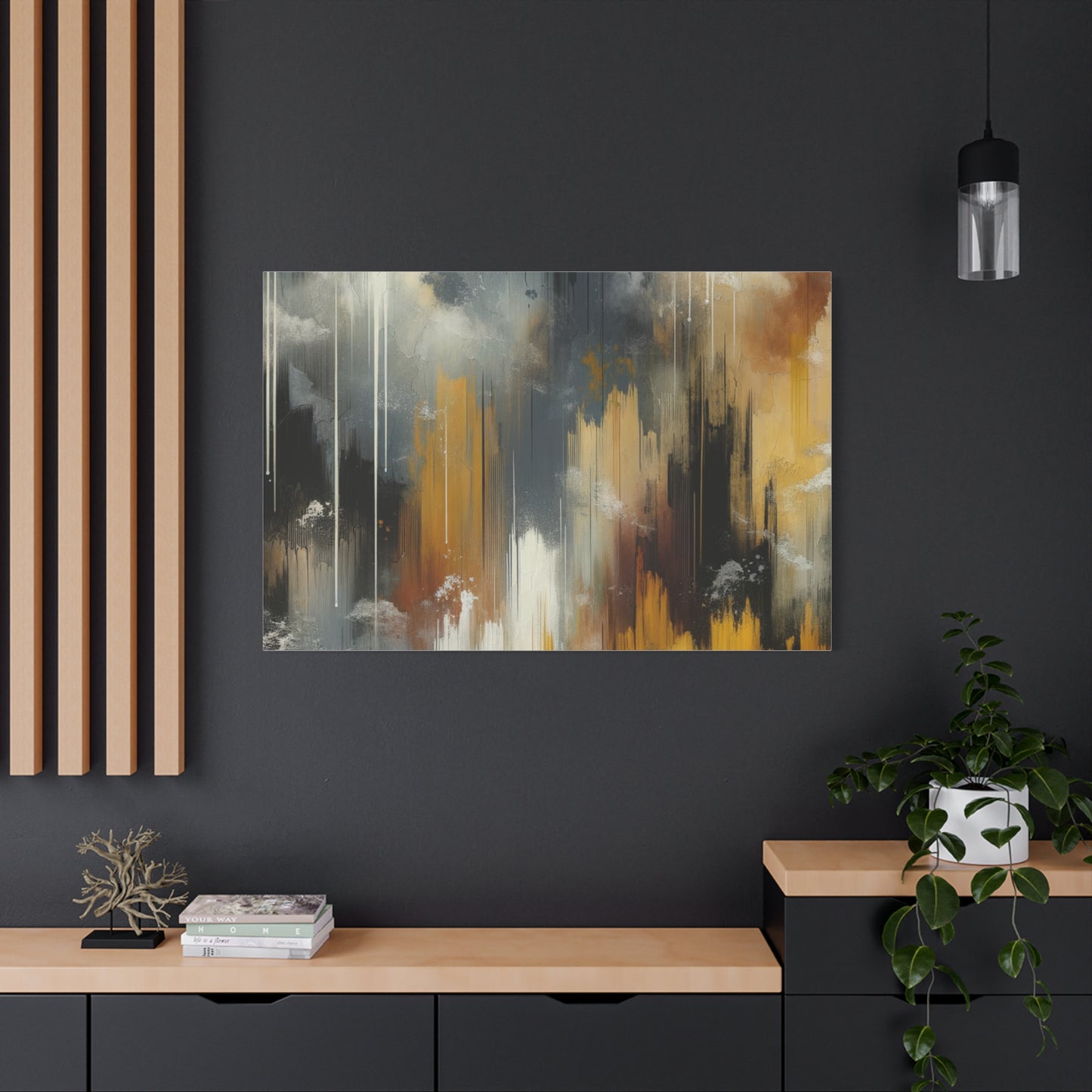 Abstract Drizzle - Matte Canvas, Stretched, 1.25"