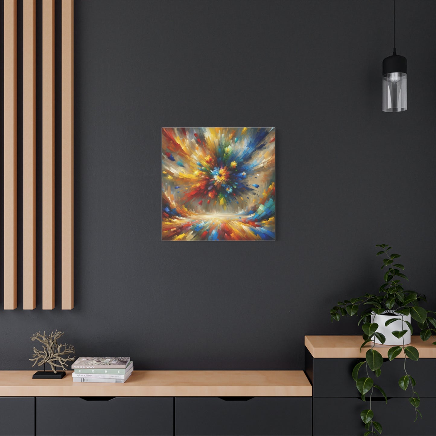 Abstract Burst of Colors - Matte Canvas, Stretched, 1.25"