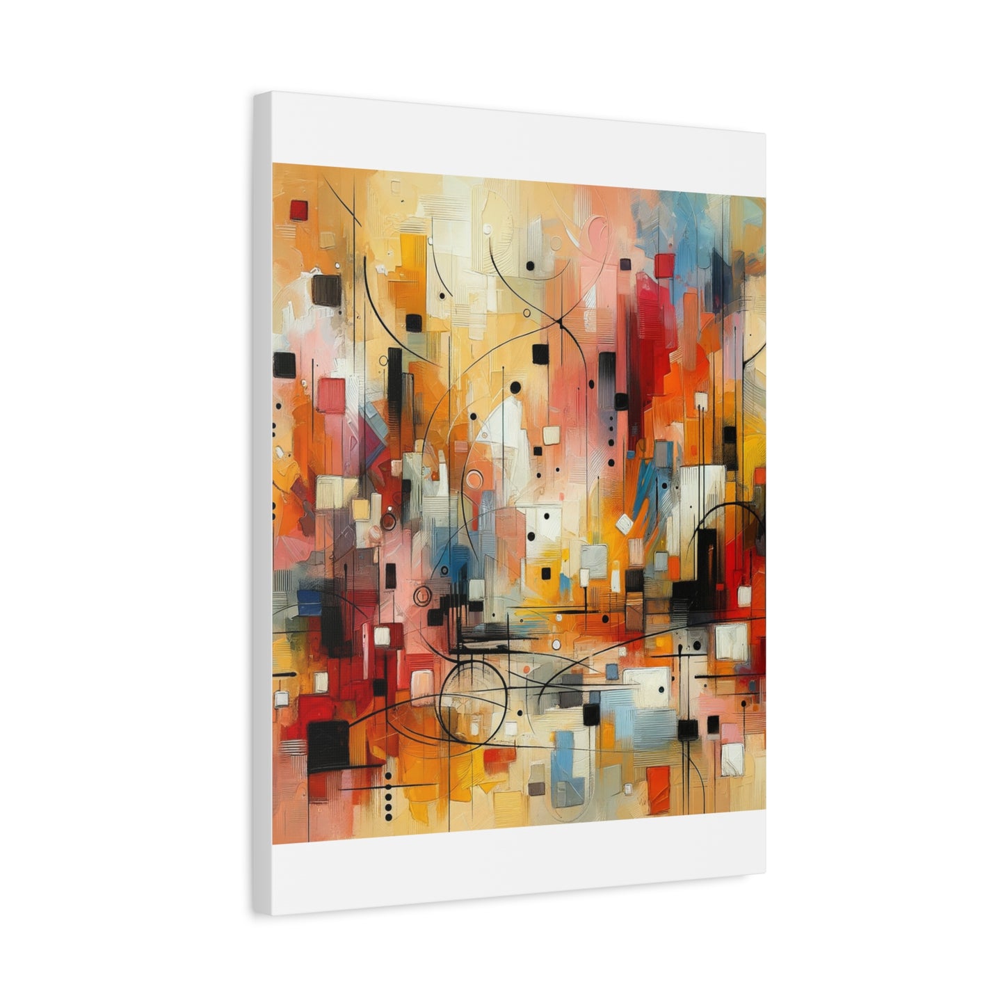 Abstract Geo Art - Matte Canvas, Stretched, 1.25"