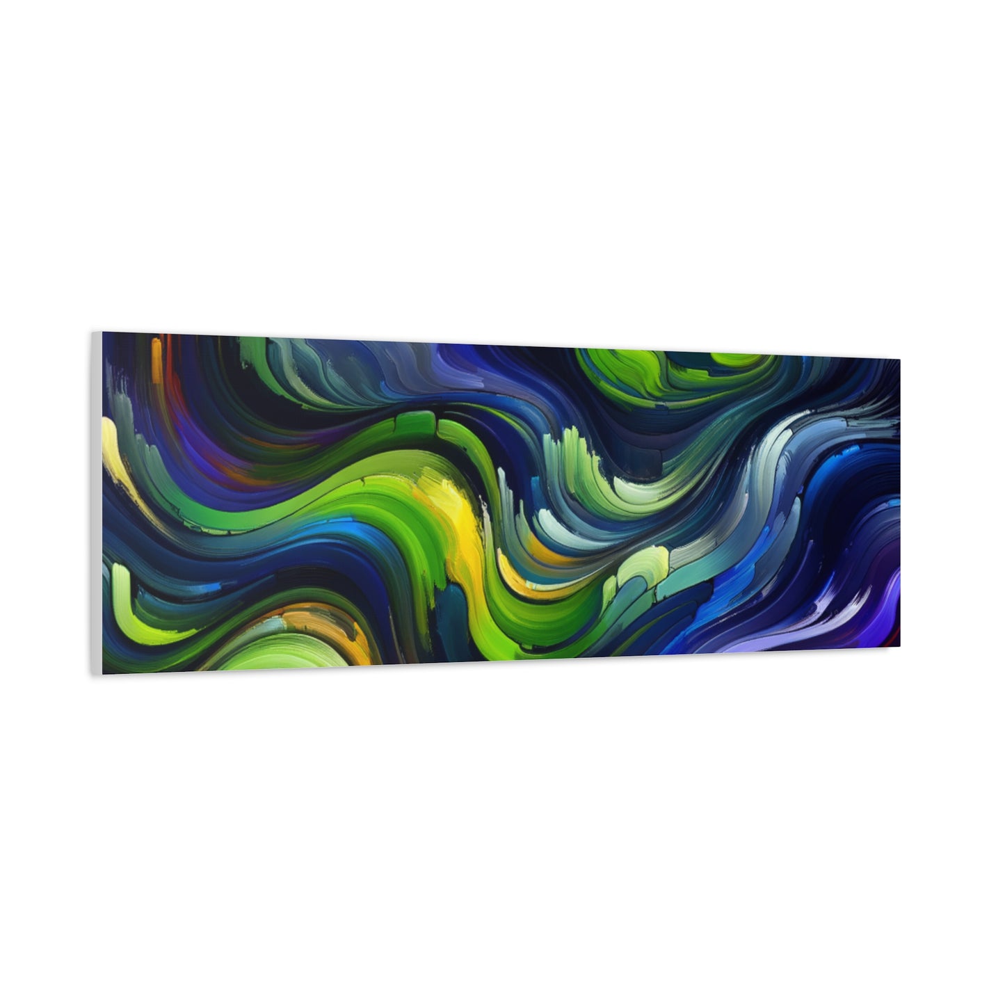 Vibrant Abstract Waves - Matte Canvas, Stretched, 1.25"