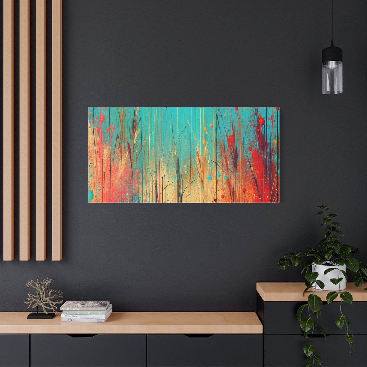 Vibrant Abstract Landscape - Matte Canvas, Stretched, 1.25"