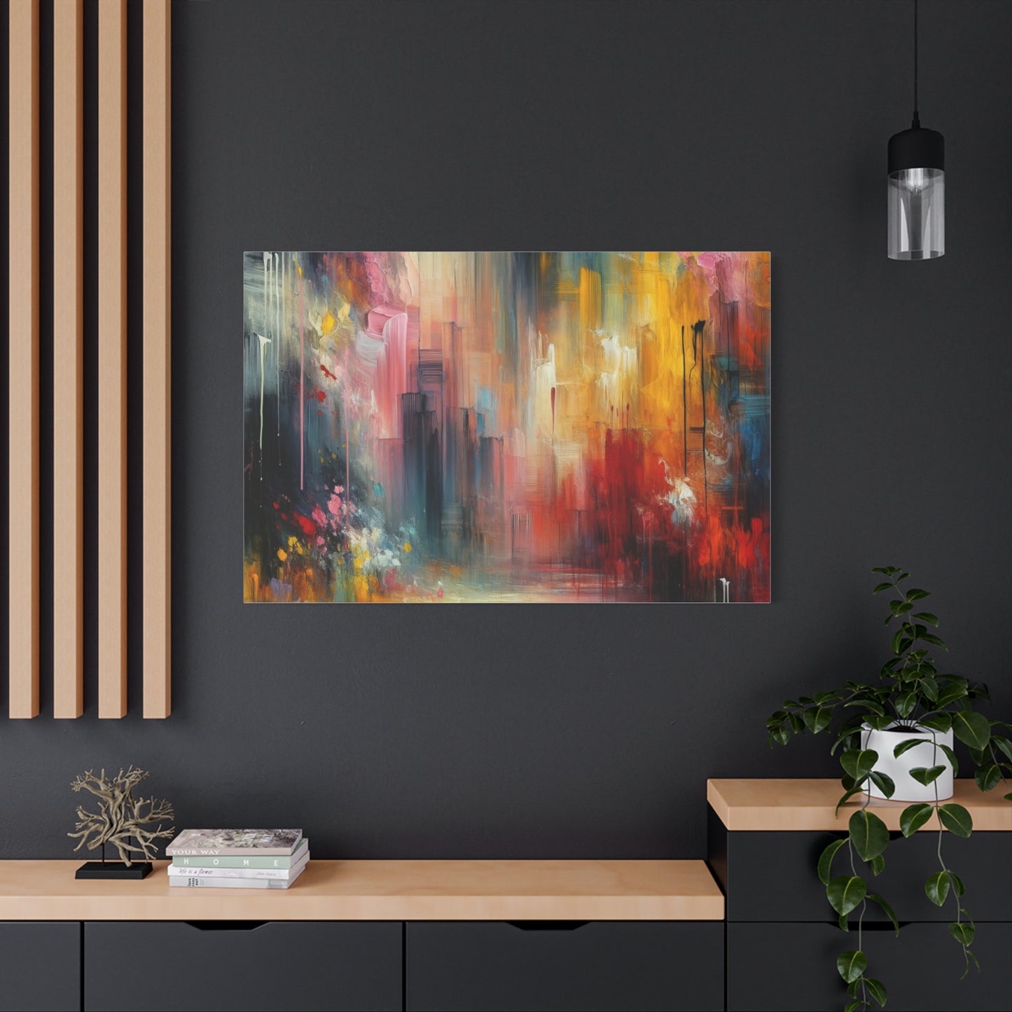 Abstract Brushstrokes - Matte Canvas, Stretched, 1.25"