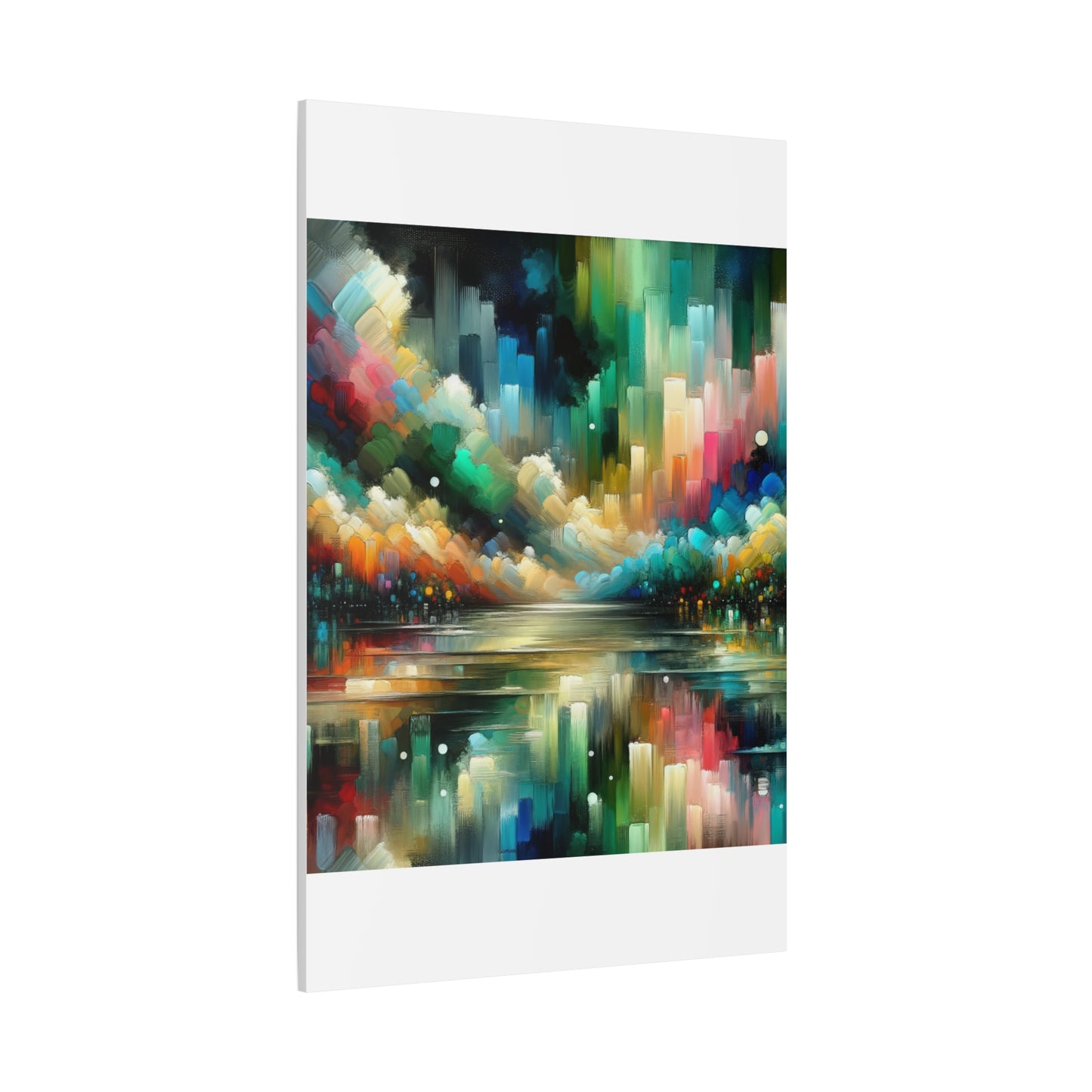 Colorful Abstract Skyline - Matte Canvas, Stretched, 1.25"