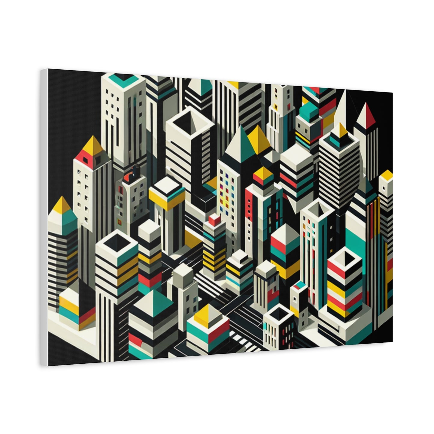 Cityscape Abstraction - Matte Canvas, Stretched, 1.25"