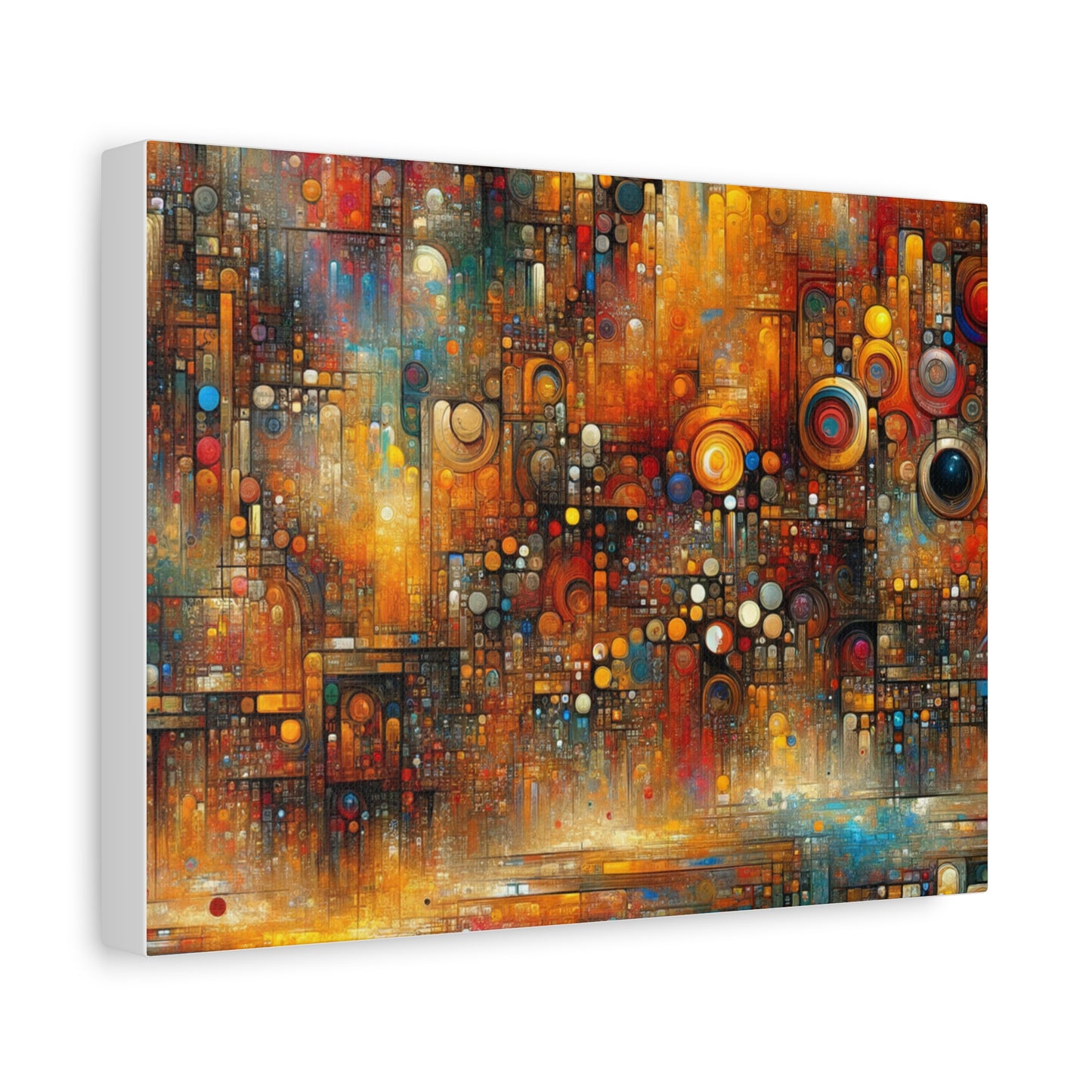 Abstract Geometric Harmony - Matte Canvas, Stretched, 1.25"