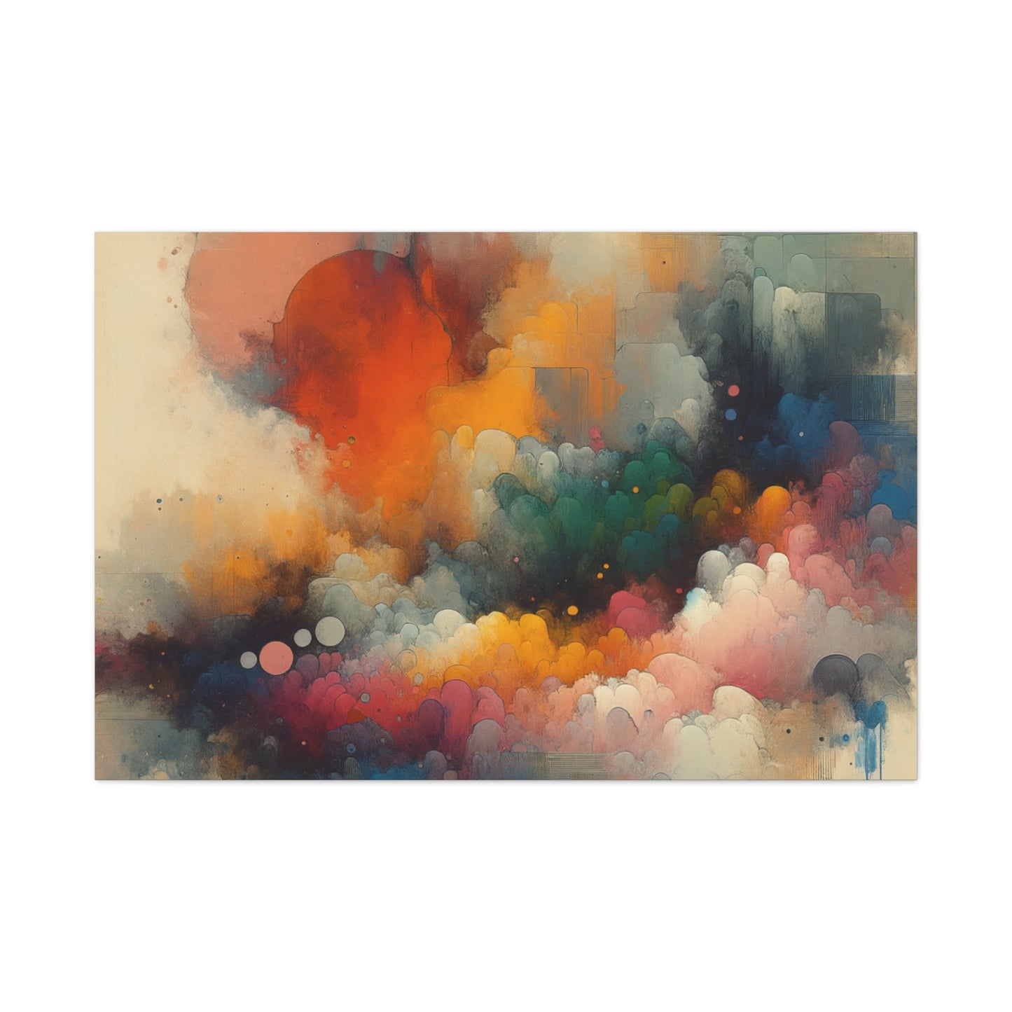 Colorful Abstract Clouds - Matte Canvas, Stretched, 1.25"