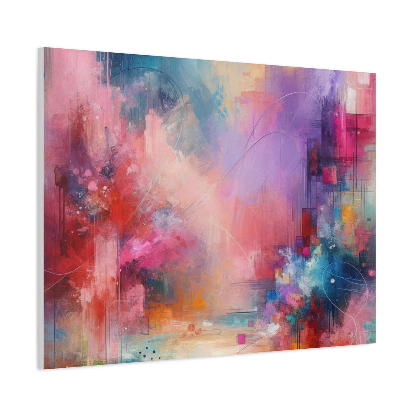 Abstract Color Symphony - Matte Canvas, Stretched, 1.25"