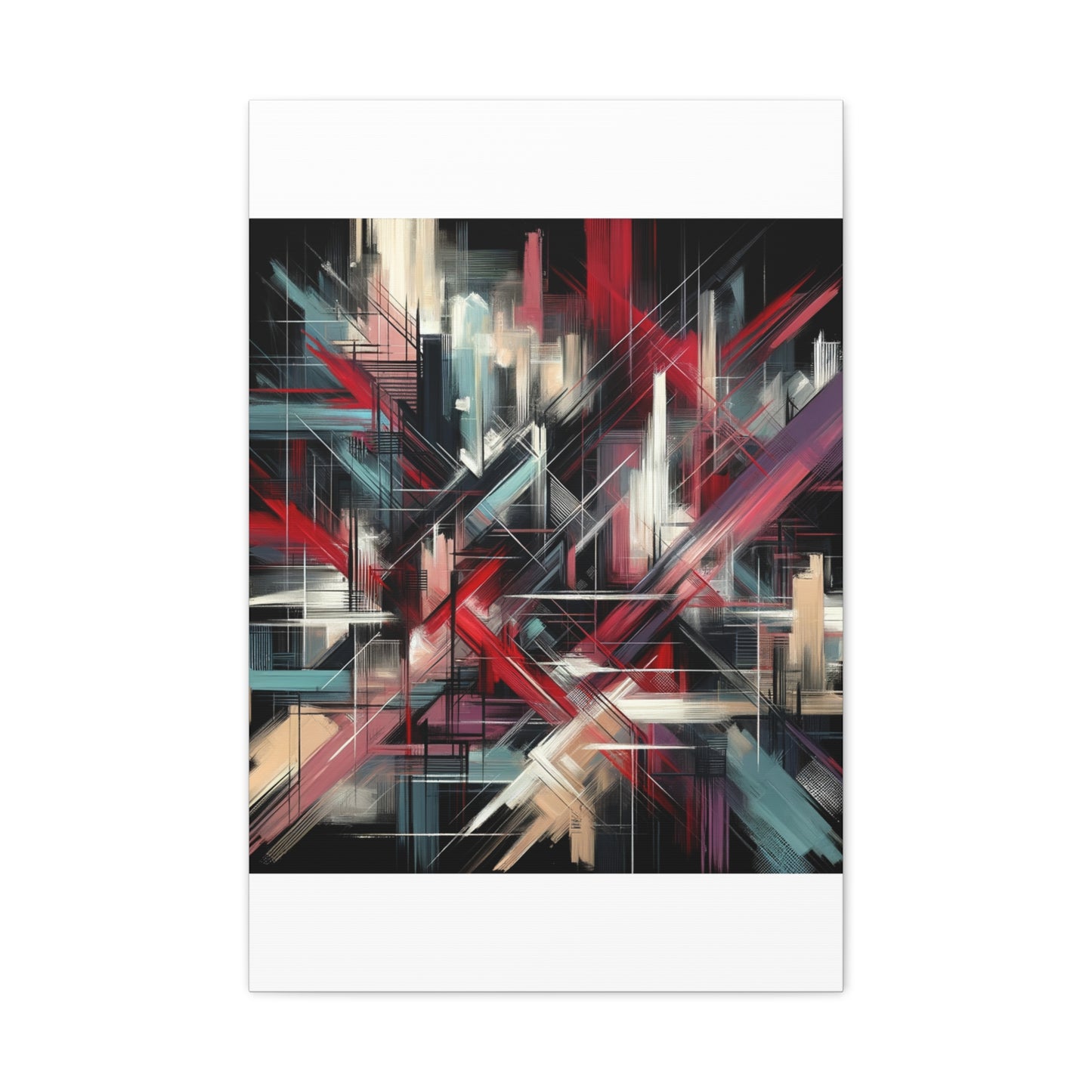 Abstract Geometric Matte Canvas, Stretched, 1.25"