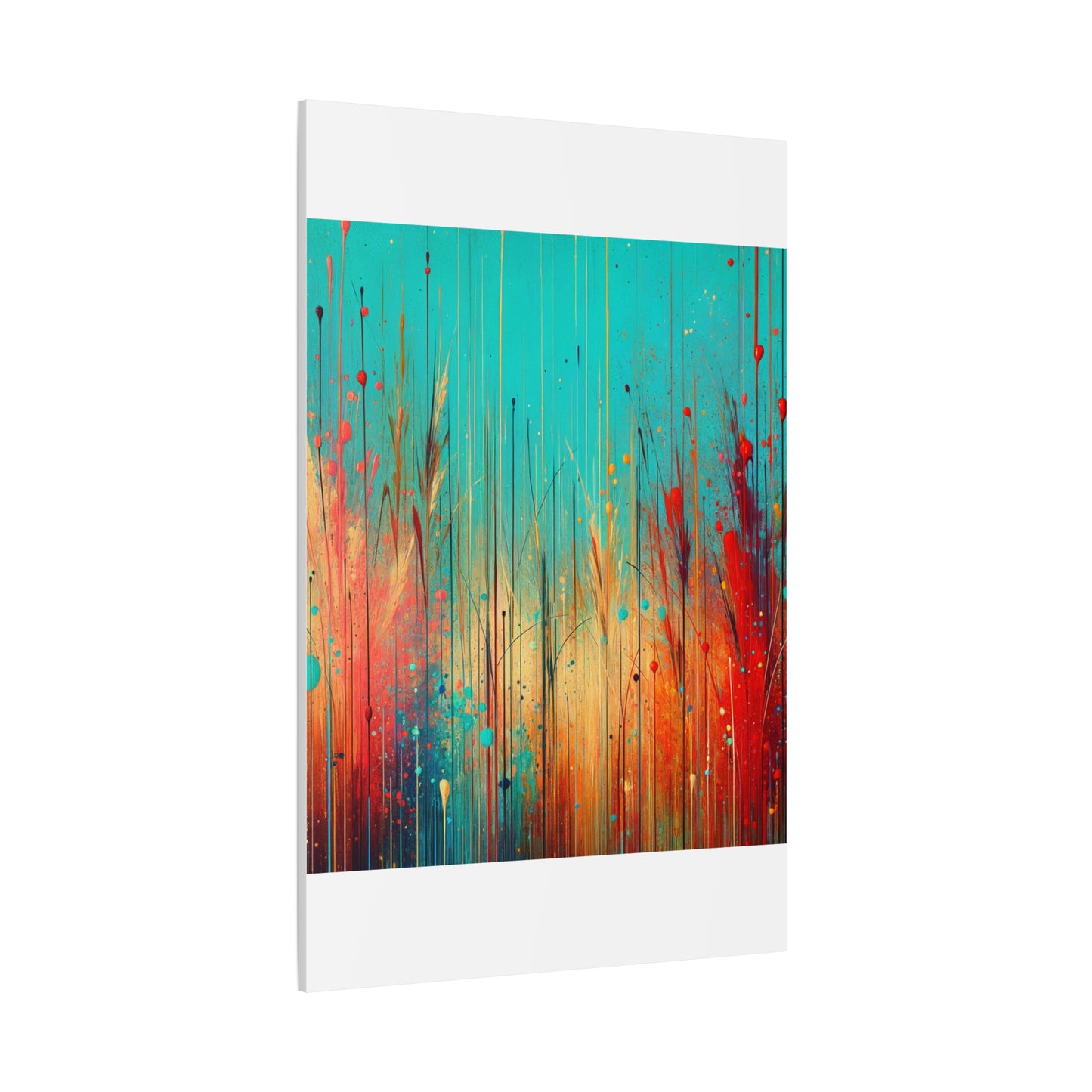 Vibrant Abstract Landscape - Matte Canvas, Stretched, 1.25"