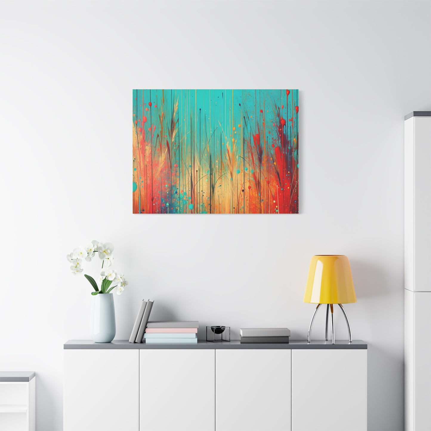 Vibrant Abstract Landscape - Matte Canvas, Stretched, 1.25"