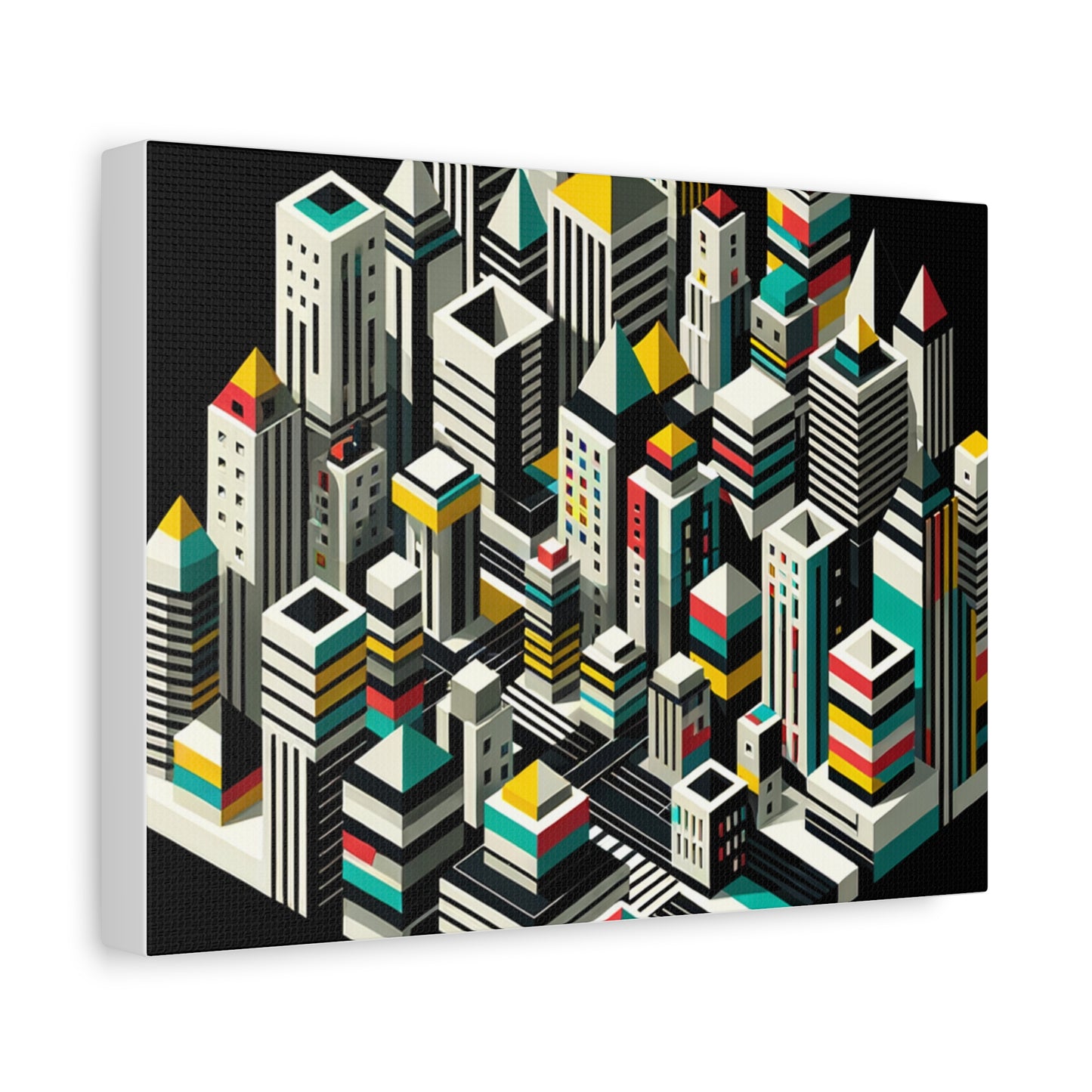 Cityscape Abstraction - Matte Canvas, Stretched, 1.25"