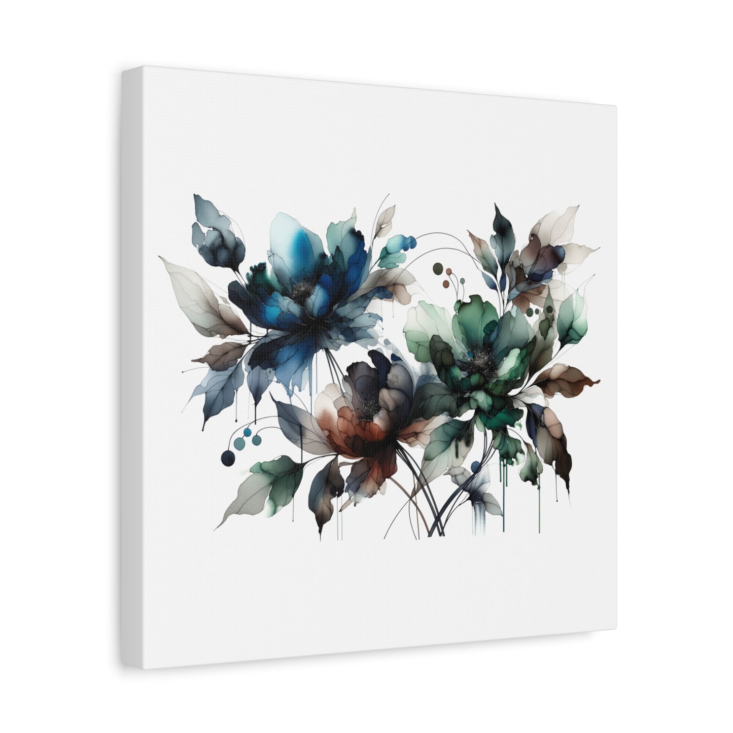 Abstract Floral Artwork - Matte Canvas, Stretched, 1.25"