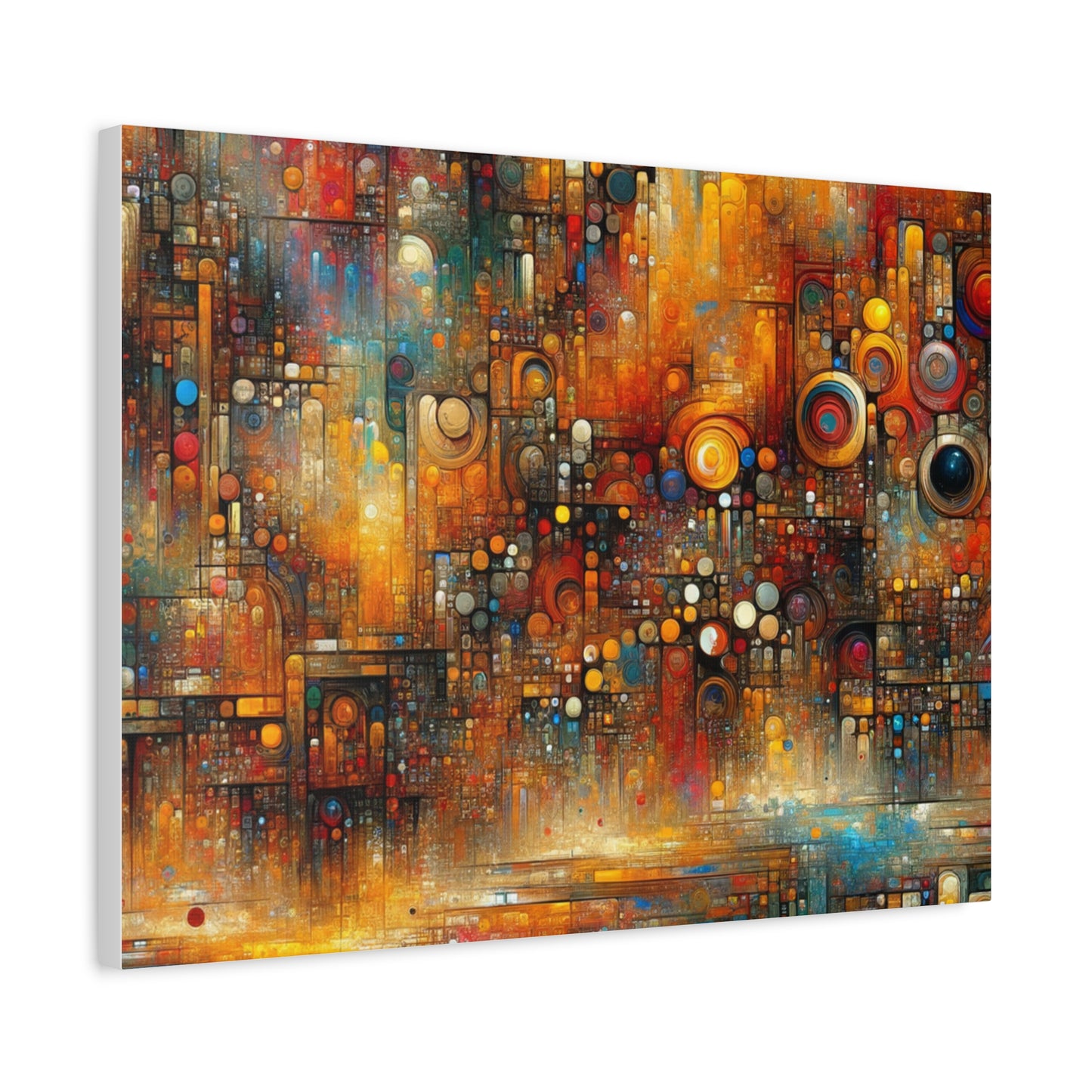 Abstract Geometric Harmony - Matte Canvas, Stretched, 1.25"