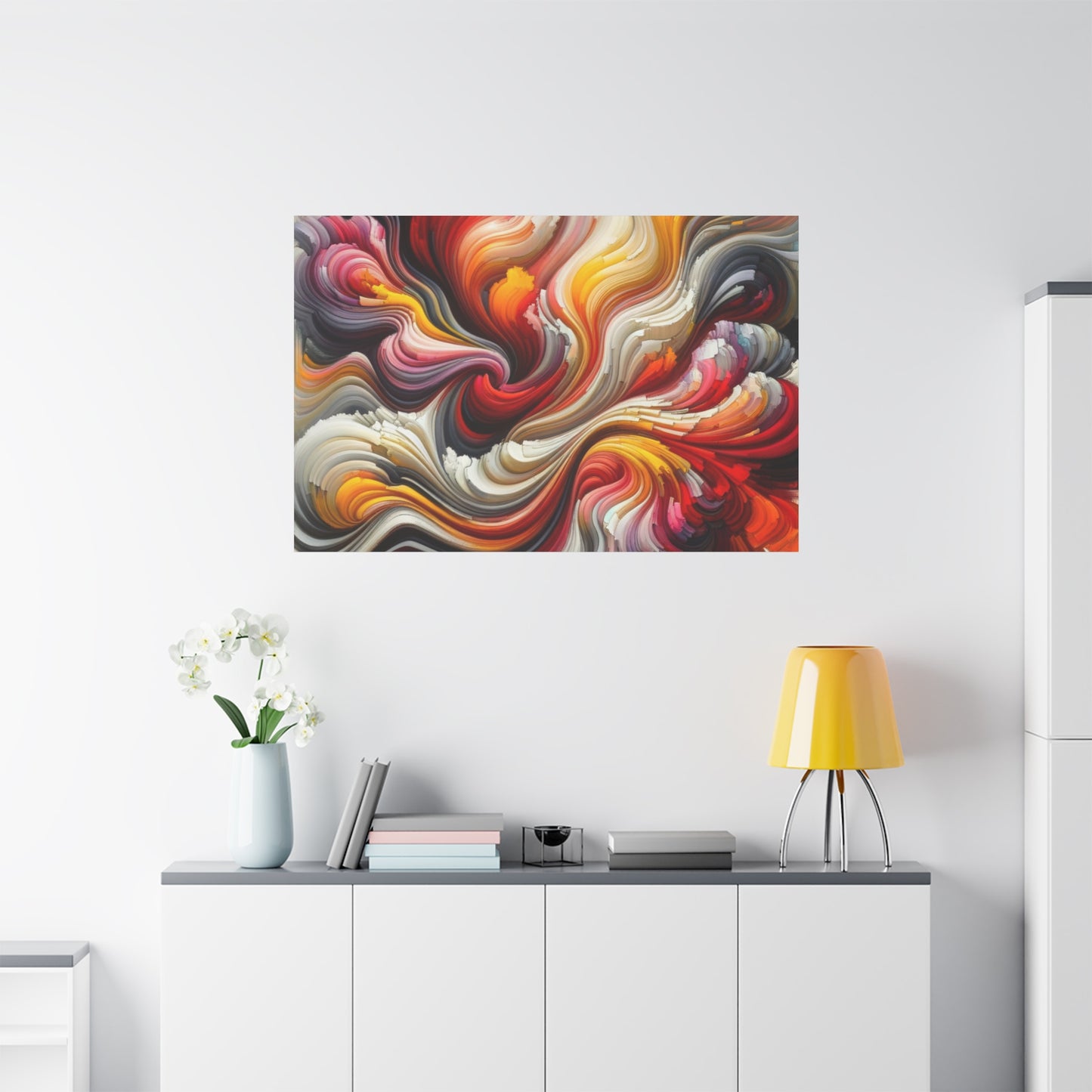 Vibrant Abstract Swirls - Matte Canvas, Stretched, 1.25"