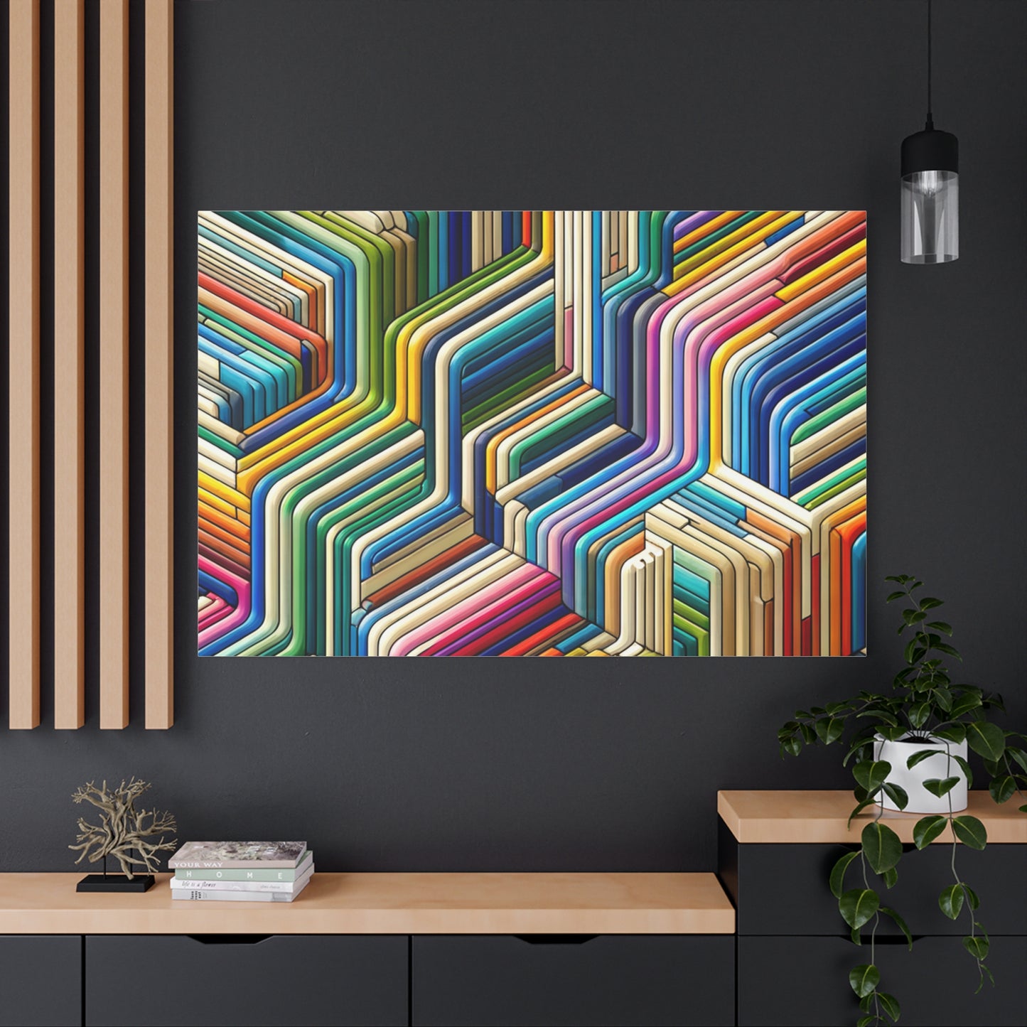 Colorful Geometric Pattern - Matte Canvas, Stretched, 1.25"