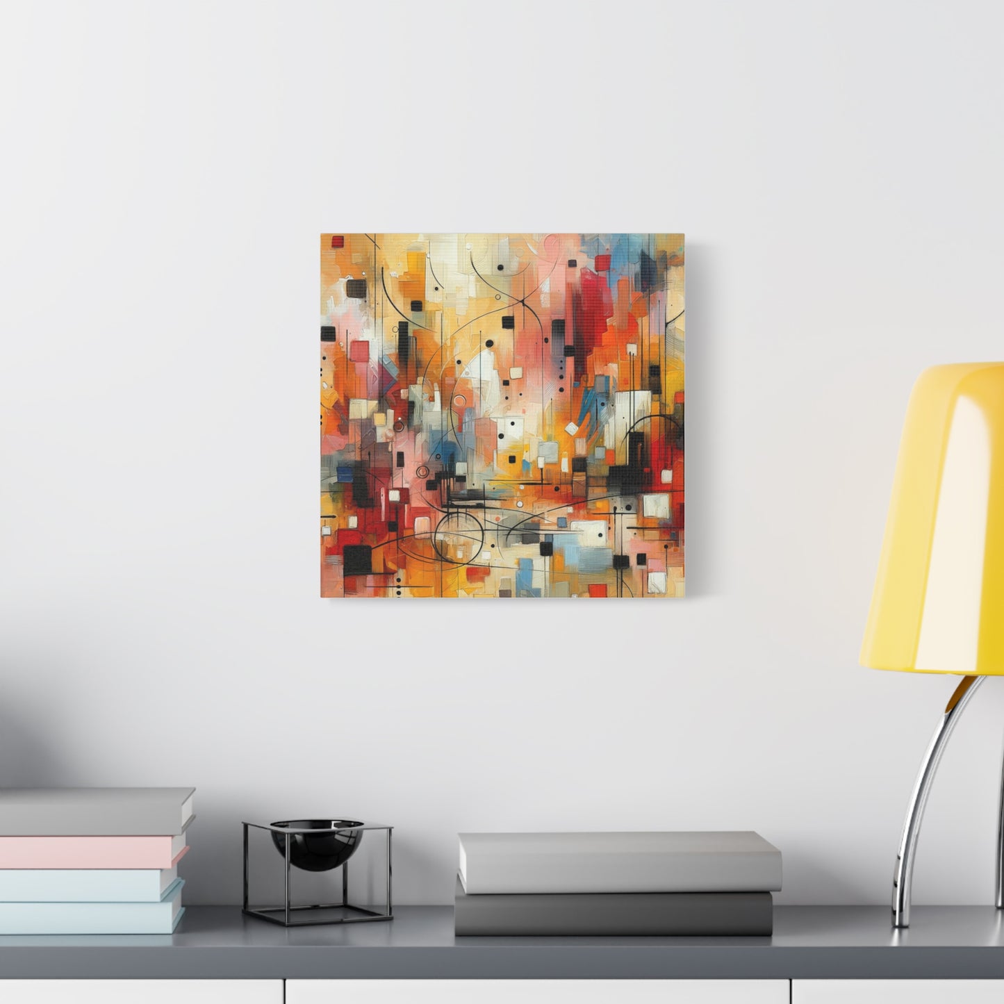 Abstract Geo Art - Matte Canvas, Stretched, 1.25"