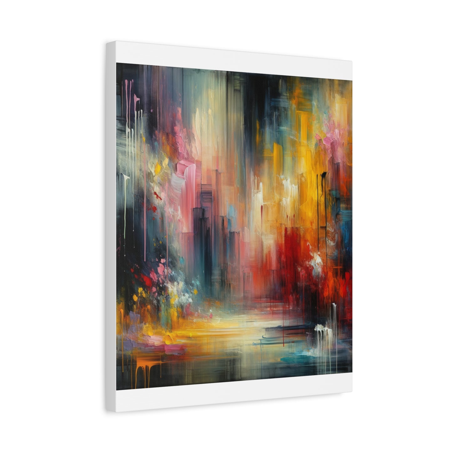 Abstract Brushstrokes - Matte Canvas, Stretched, 1.25"